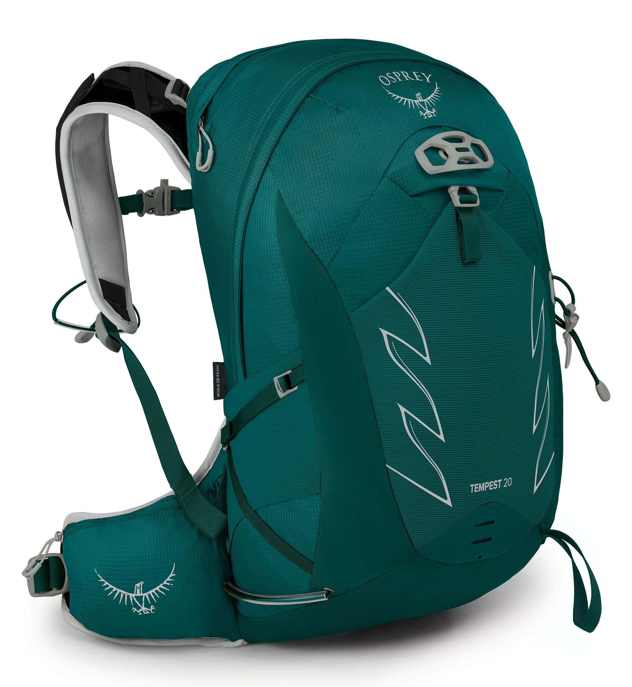 Osprey Tempest 20L Women's Hiking Backpack with Hipbelt - Lightweight Daypack for Outdoor Adventures, Jasper Green, WXS/S - Perfect for Hiking, Travel & Daily Commute