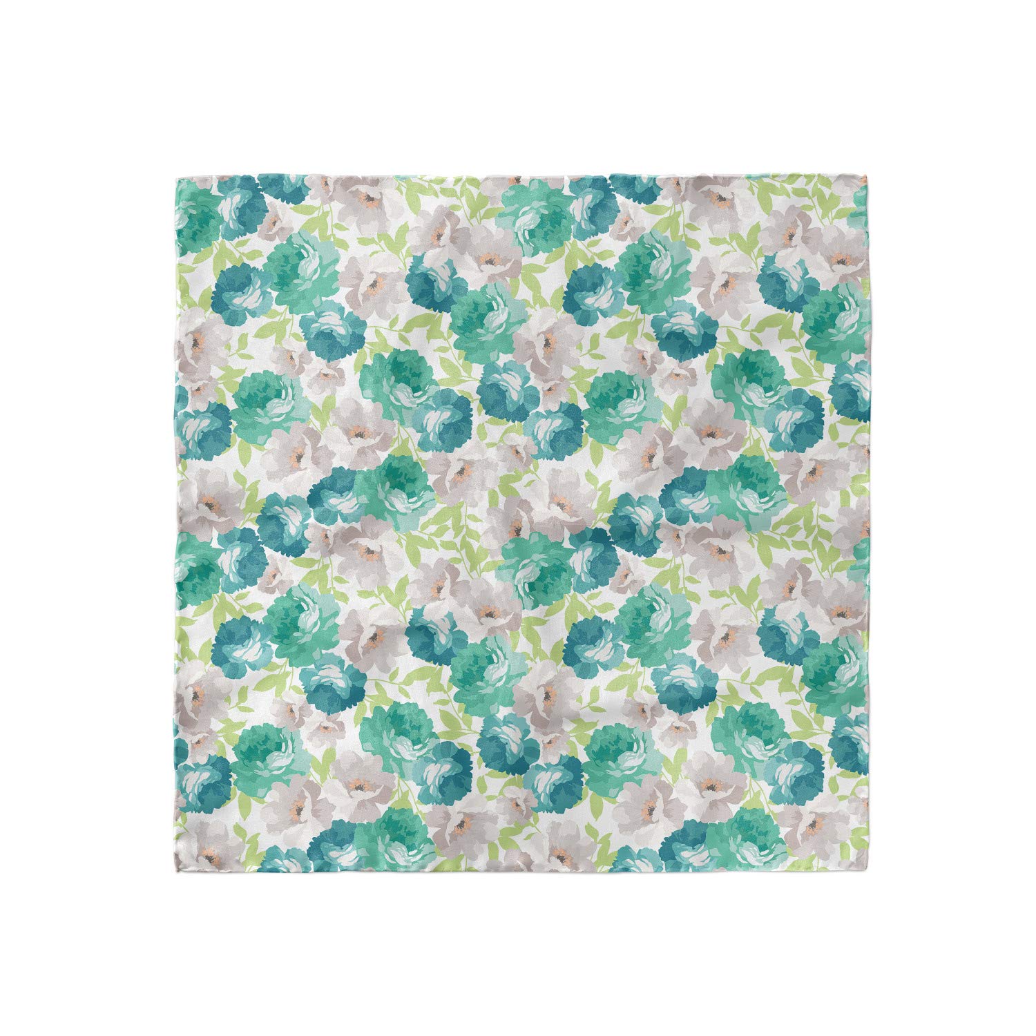 Ambesonne Vintage Floral Head Scarf with Rose Pattern - Elegant Hair Wrap for Women, Boho Style Headband, Perfect for Beach, Wedding & Everyday Fashion Accessory