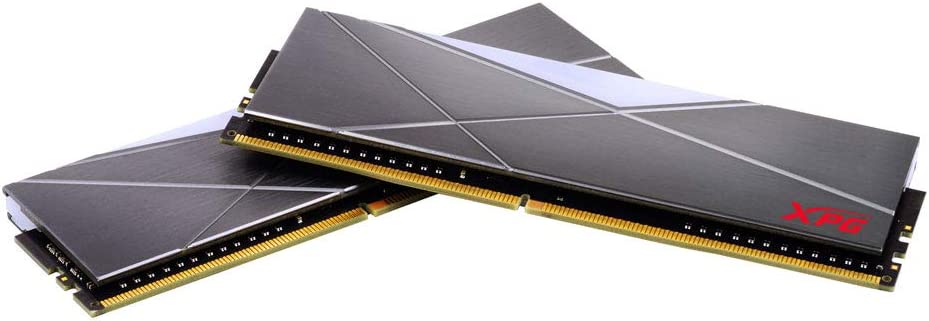 Adata D50 32GB (16GBx2) DDR4 3600MHz RGB Gaming Memory Kit - Black | High Performance RAM for PC Gaming, Streaming & Content Creation