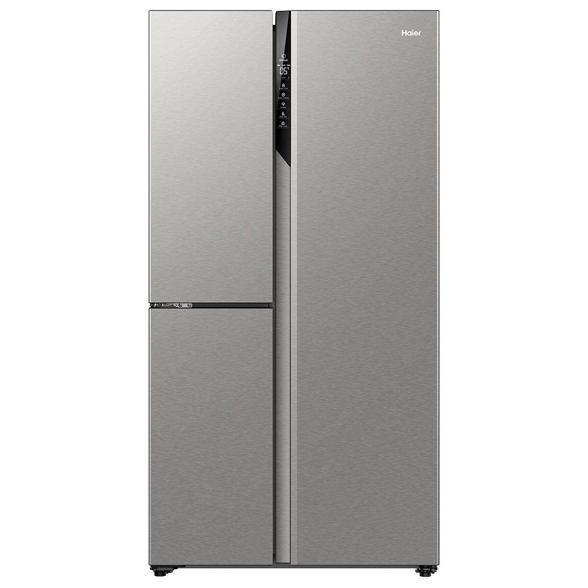 Haier 574L S+ 3-Door Side by Side Refrigerator - Stainless Steel, Energy Star Rated, HRF575XS - Perfect for Large Families & Open Kitchen Designs