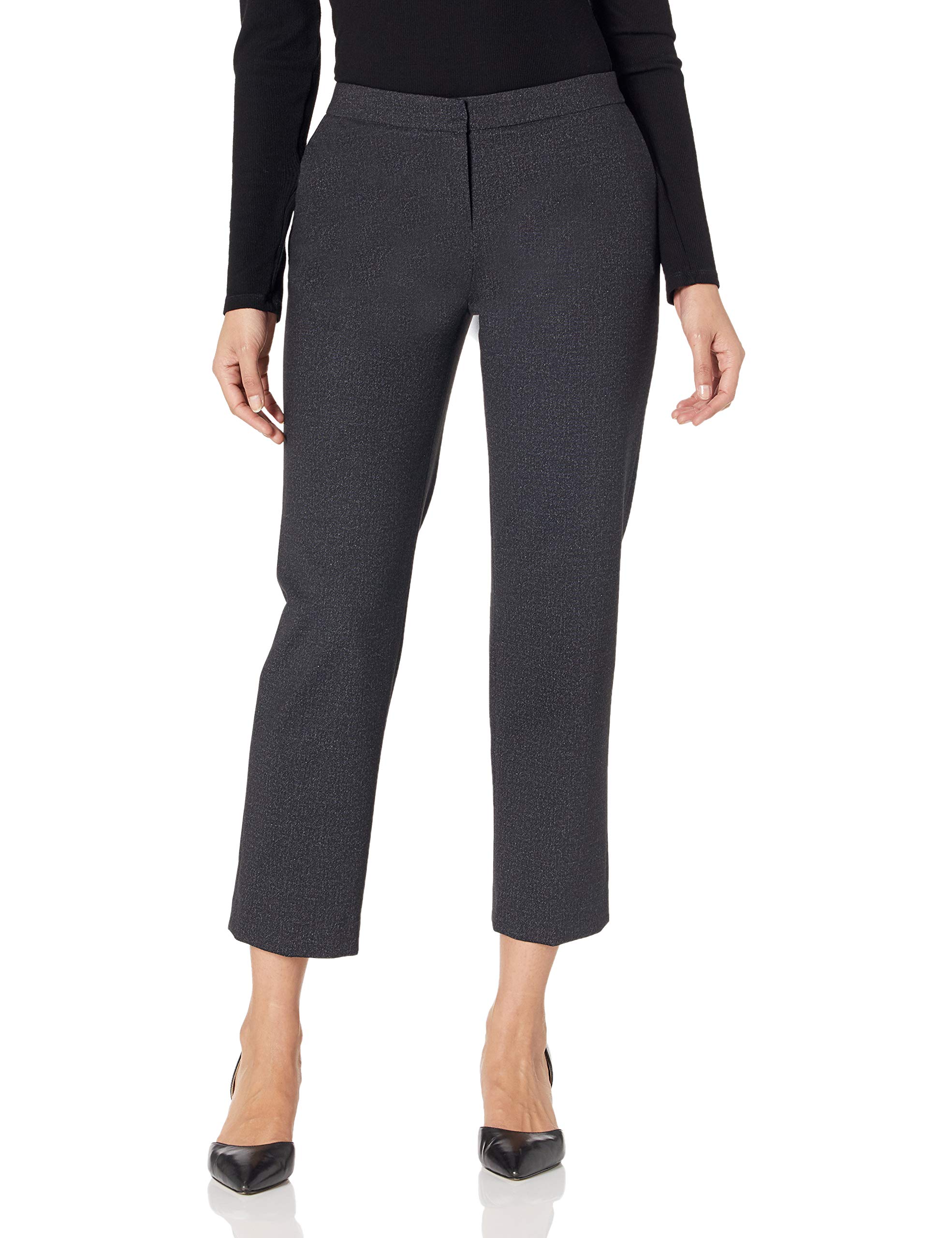 Kasper Women's Stretch Comfort Elastic Waist Dress Pants for Work, Office & Business Casual - Soft & Breathable Fabric for All-Day Wear