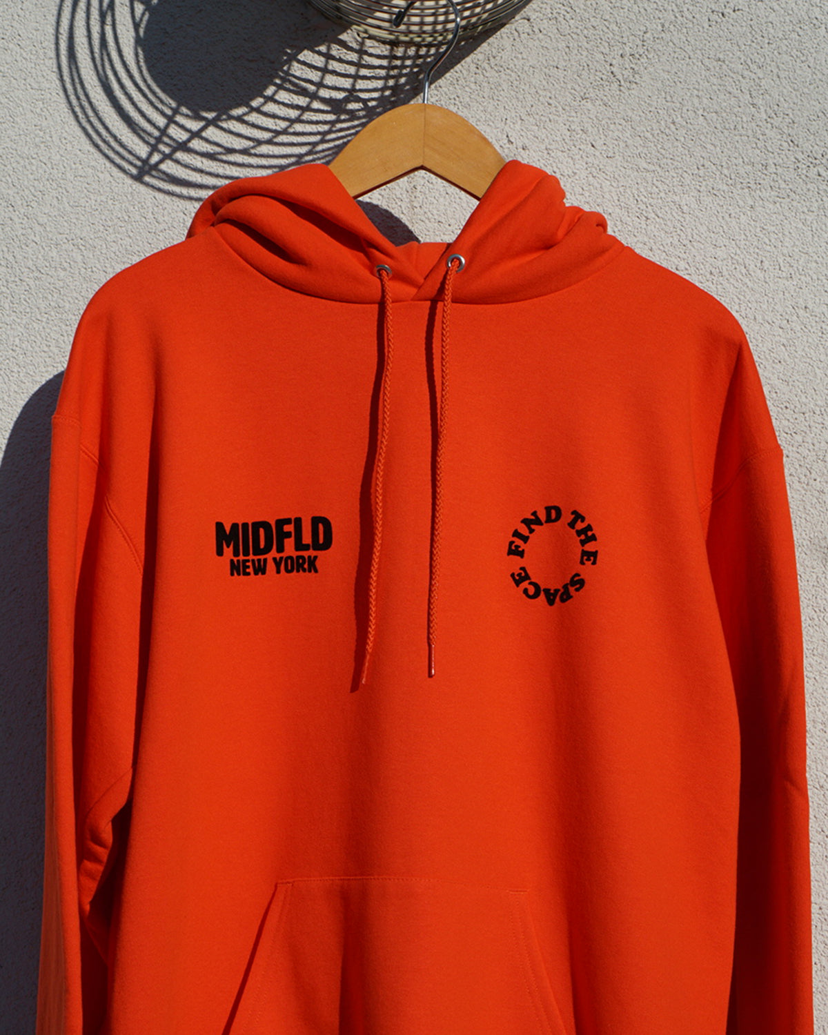 Champion™ Find the Space Double Logo Hoodie - Orange | Men's & Women's Casual Pullover Sweatshirt for Streetwear, Gym & Lounge Wear
