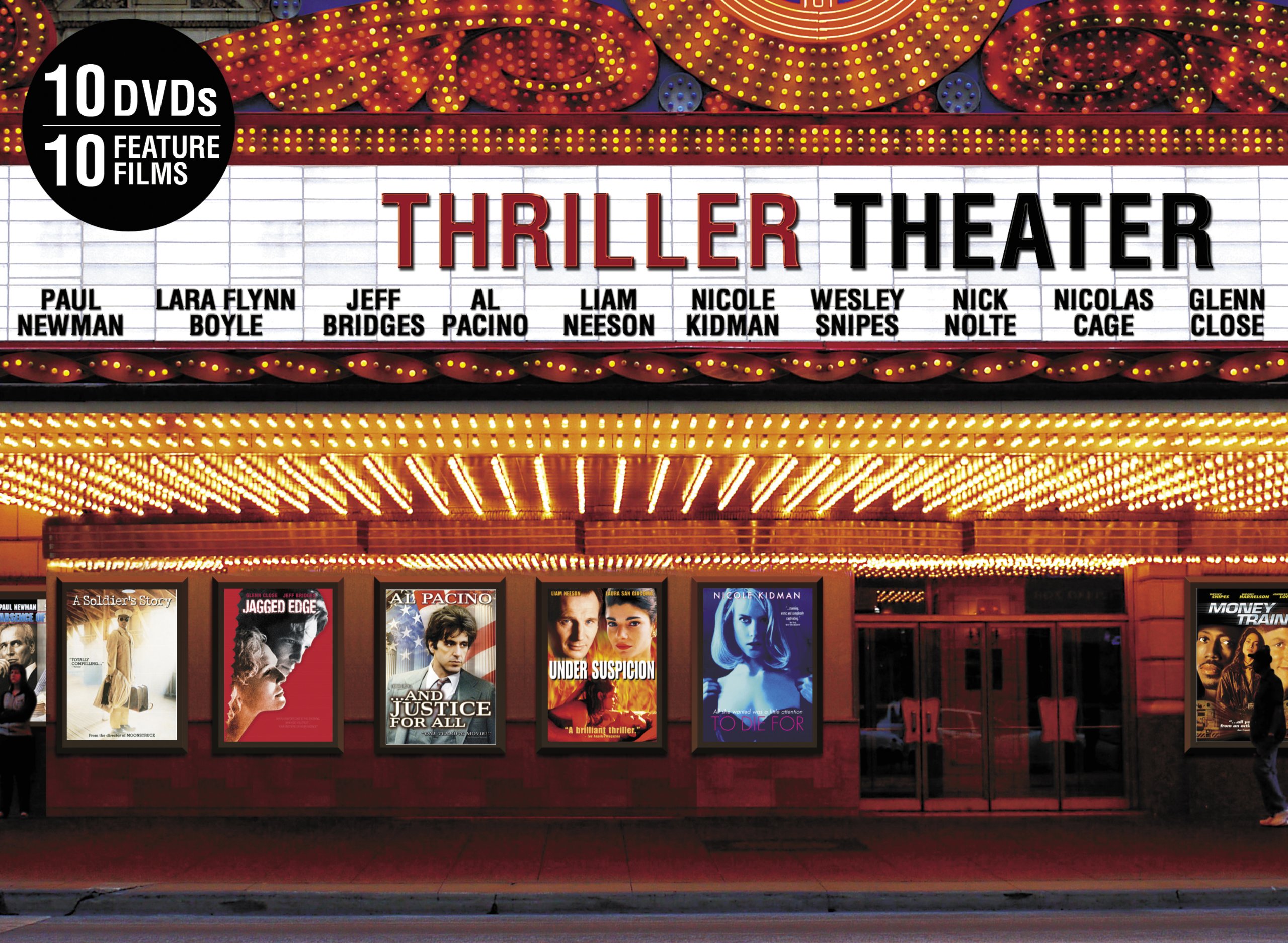 Thriller Theater Complete Collection - 10 DVD Box Set | Classic Horror Movies for Halloween & Movie Nights