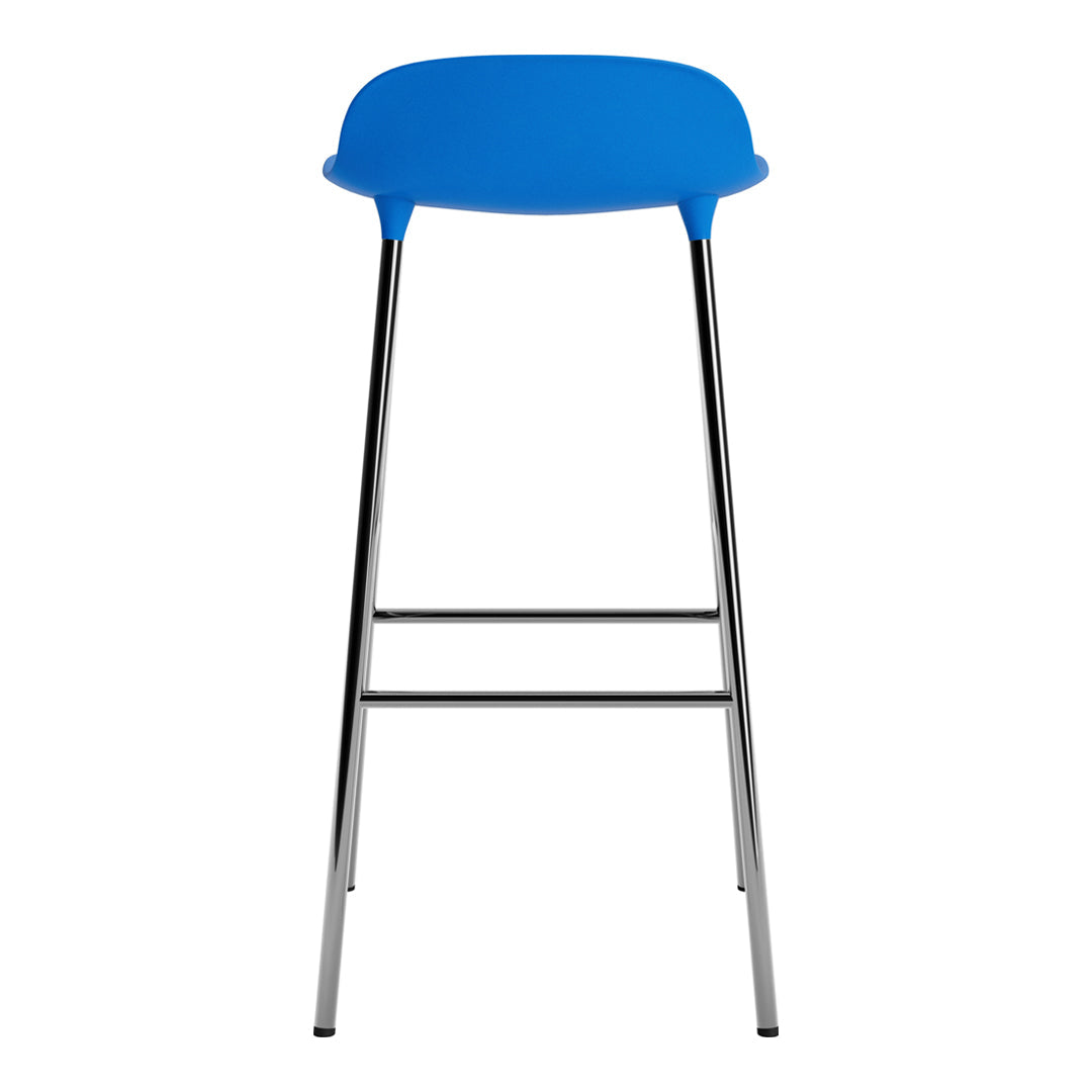 Modern Metal Bar Stools with Form Design - Adjustable Height Counter Stools for Kitchen, Dining & Home Bar - Industrial Style Seating for Restaurants & Cafes