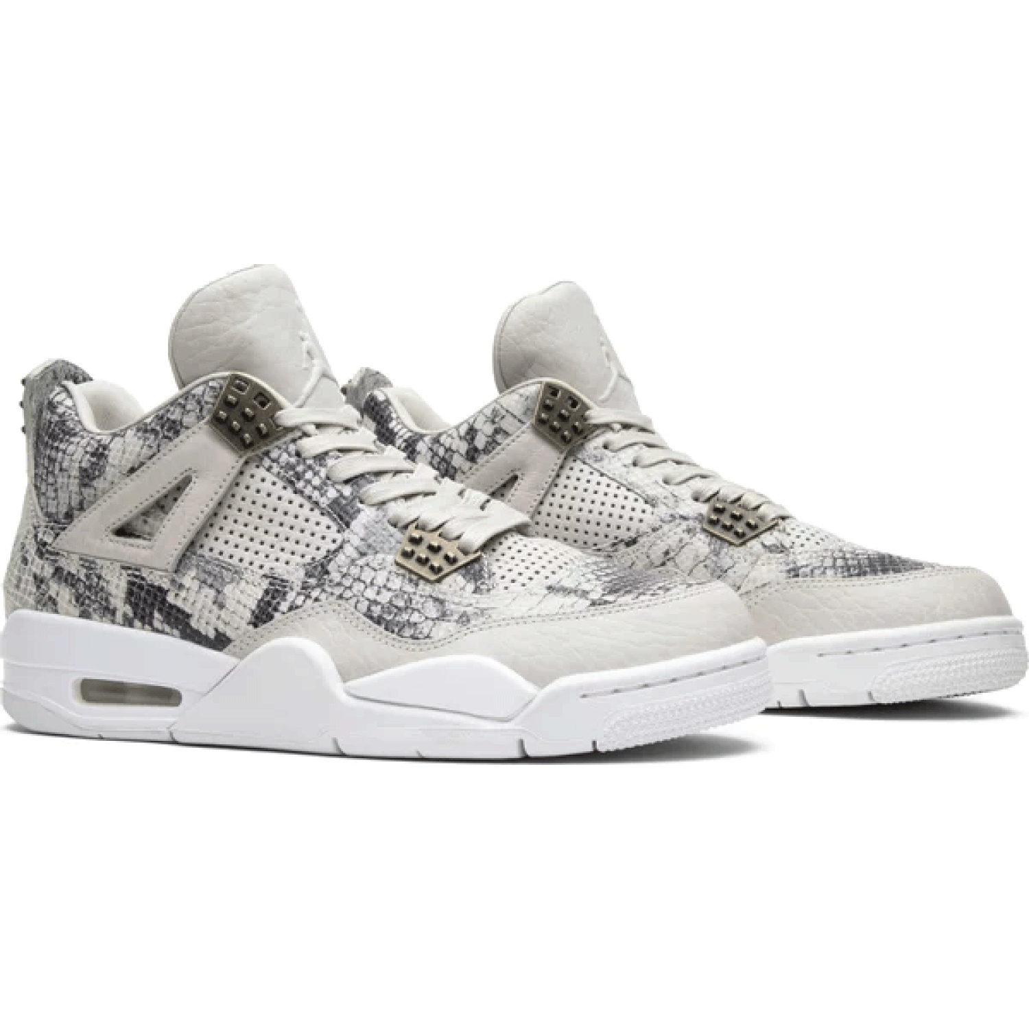 Air Jordan 4 Retro Premium 'Snakeskin' Men's Basketball Shoes - Stylish Sneakers for Casual Wear & Street Fashion