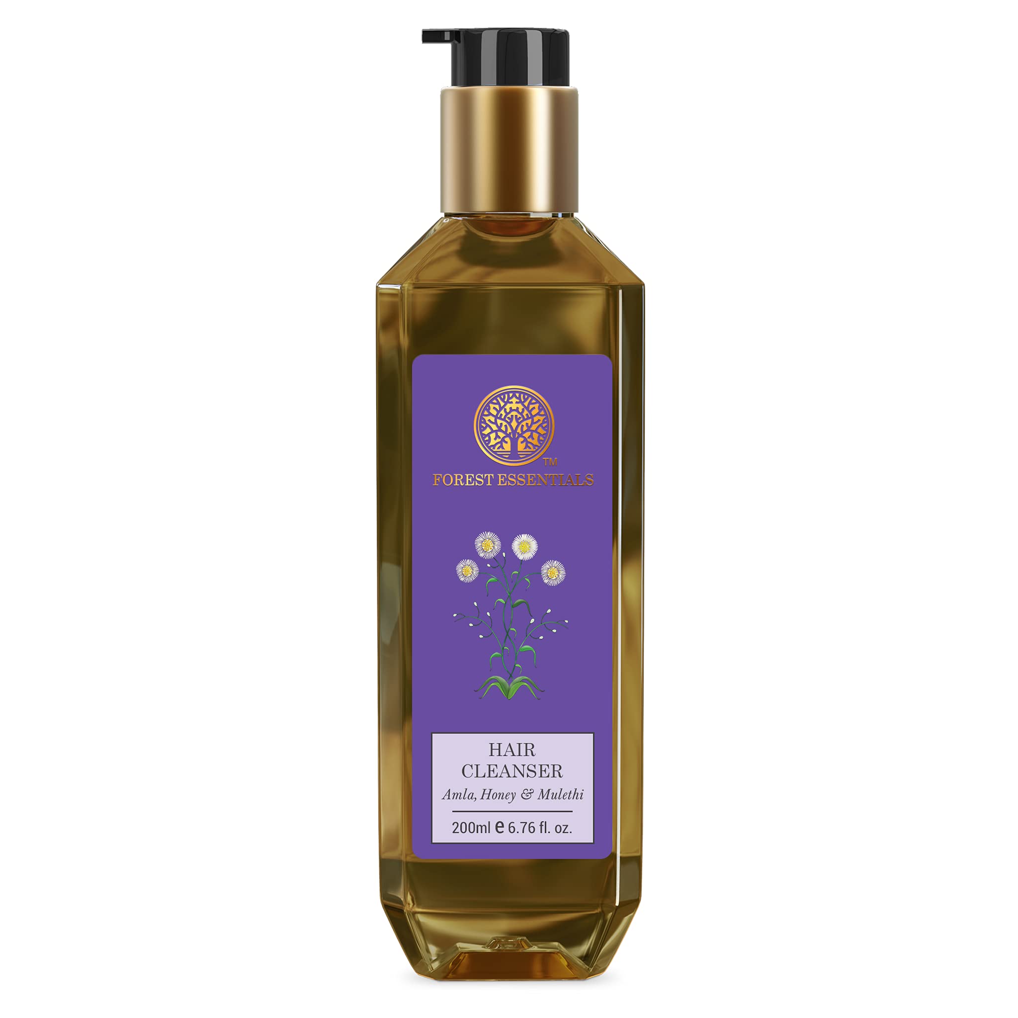 Forest Essentials Travel Size Hair Cleanser with Amla, Honey & Mulethi - Natural Ayurvedic Shampoo for Shine & Scalp Health | Perfect for Travel, Gym & On-the-Go Hair Care
