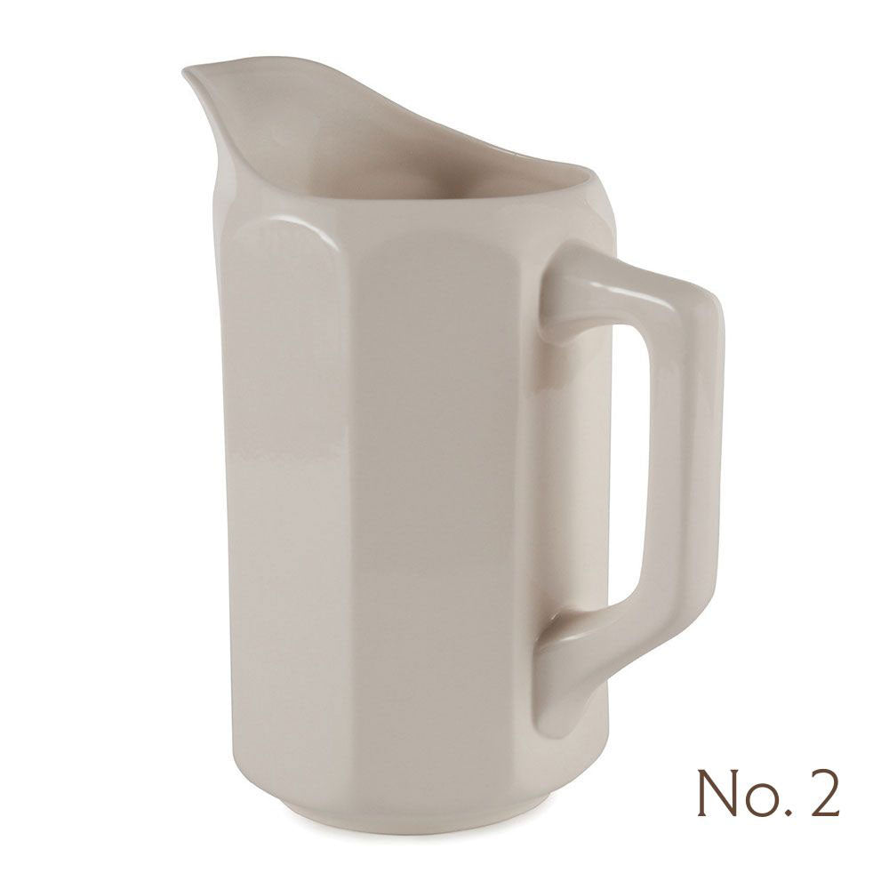 Premium Stoneware Pitcher - Elegant Creamware Design for Milk, Juice & Water - Perfect for Farmhouse Kitchen & Dining Table Decor
