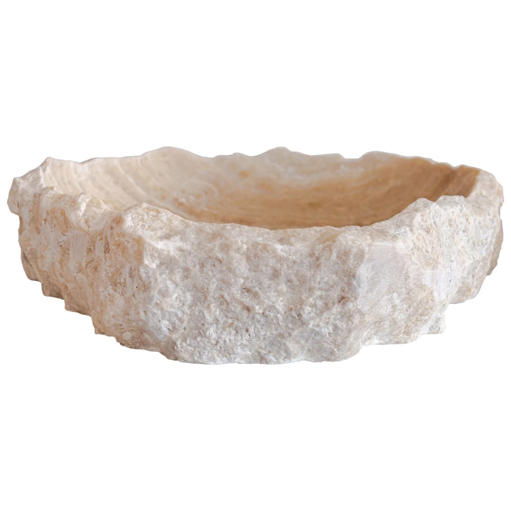 Honey Onyx Translucent Rustic Natural Stone Bathroom Vanity Sink - NTRVS21 | Perfect for Modern Farmhouse, Rustic & Luxury Bathroom Designs