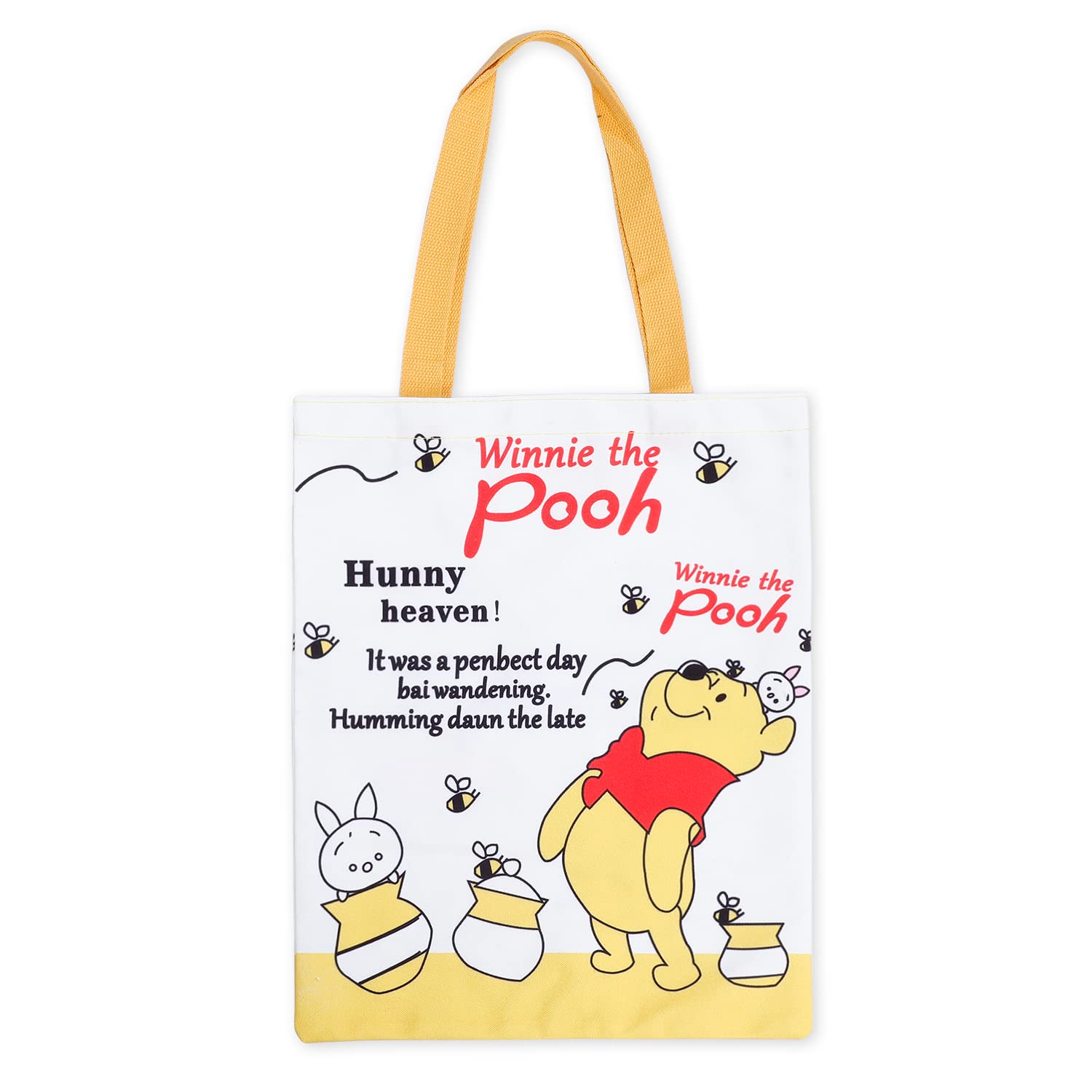 Cute Cartoon Canvas Reusable Tote Bag for Women - Kawaii Colorful Portable Shopping & Storage Handbag - Perfect for School, Work, Beach & Grocery Shopping