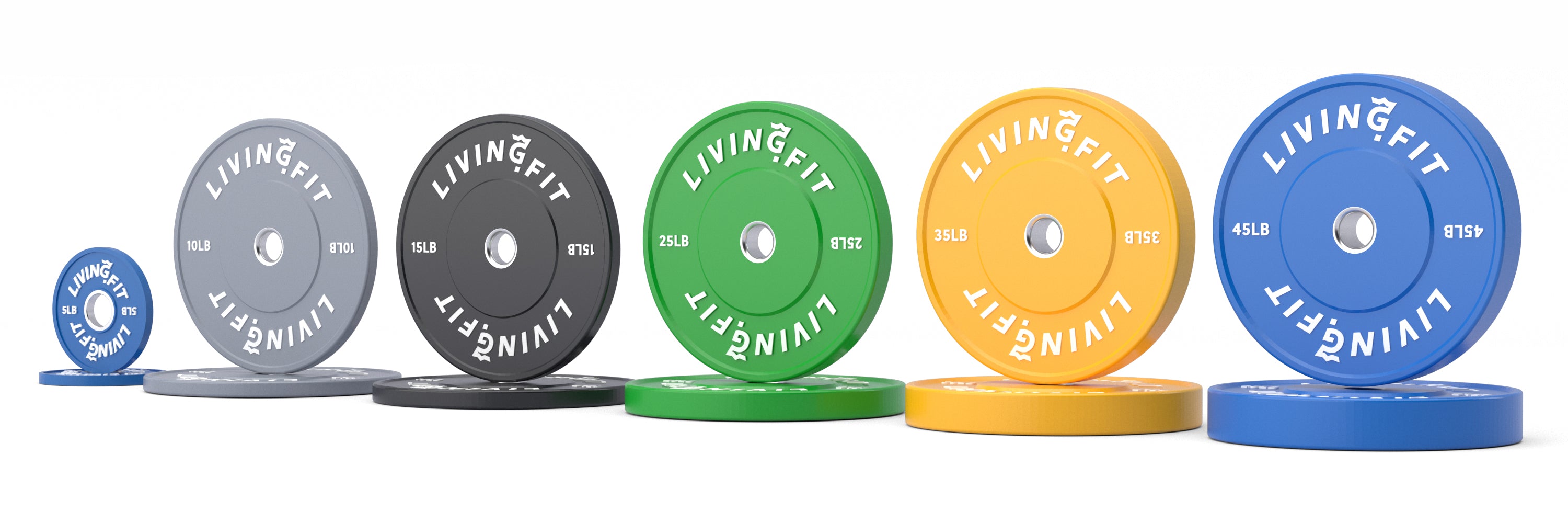 Premium Bumper Plates – Durable Olympic Weight Plates for CrossFit, Powerlifting & Home Gym Workouts – High Performance Rubber Coated Plates for Drop Protection & Noise Reduction