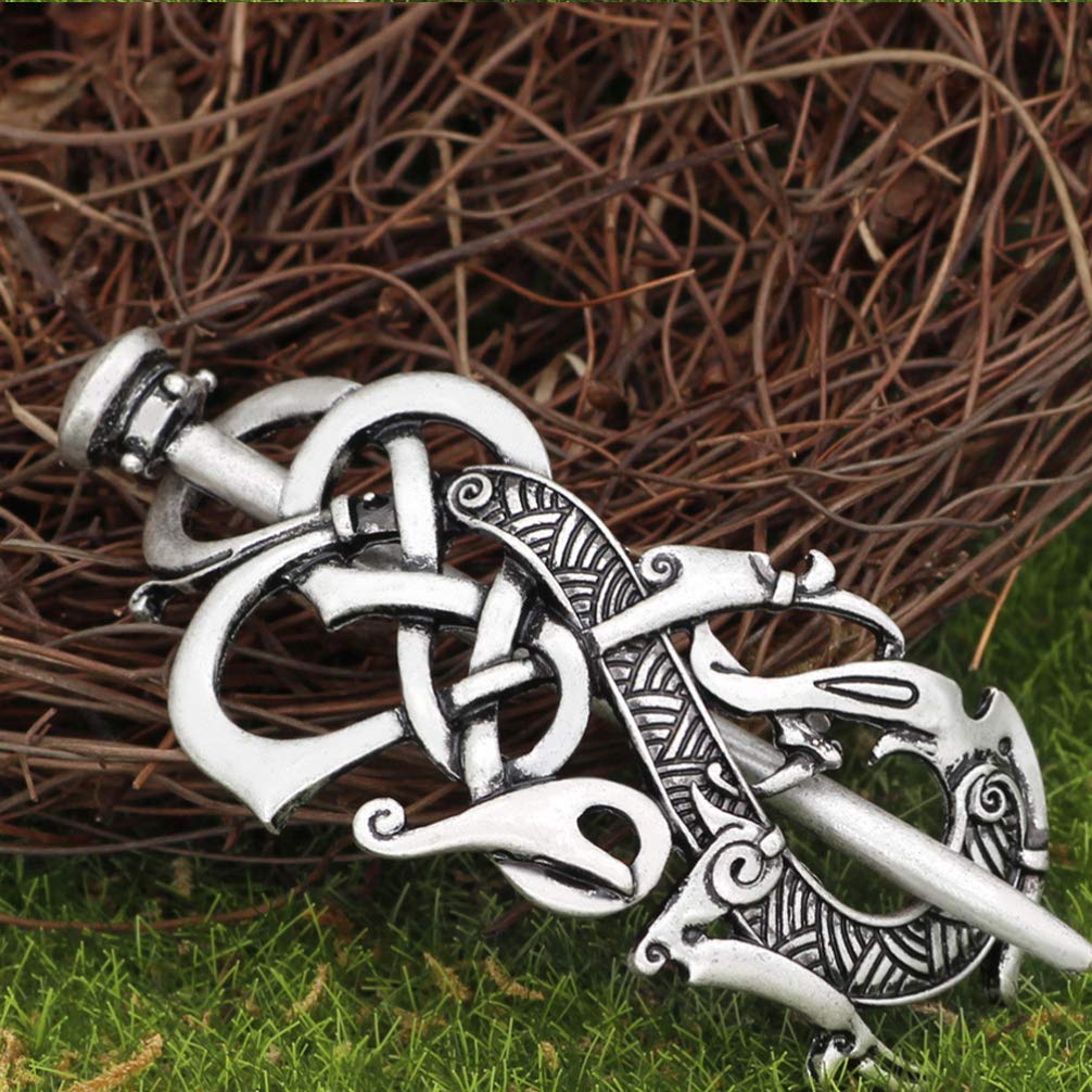 FRCOLOR Celtic Knot Hair Clip - Elegant Hair Slide Stick Hairpin for Women & Girls - Perfect for Weddings, Parties & Everyday Styling