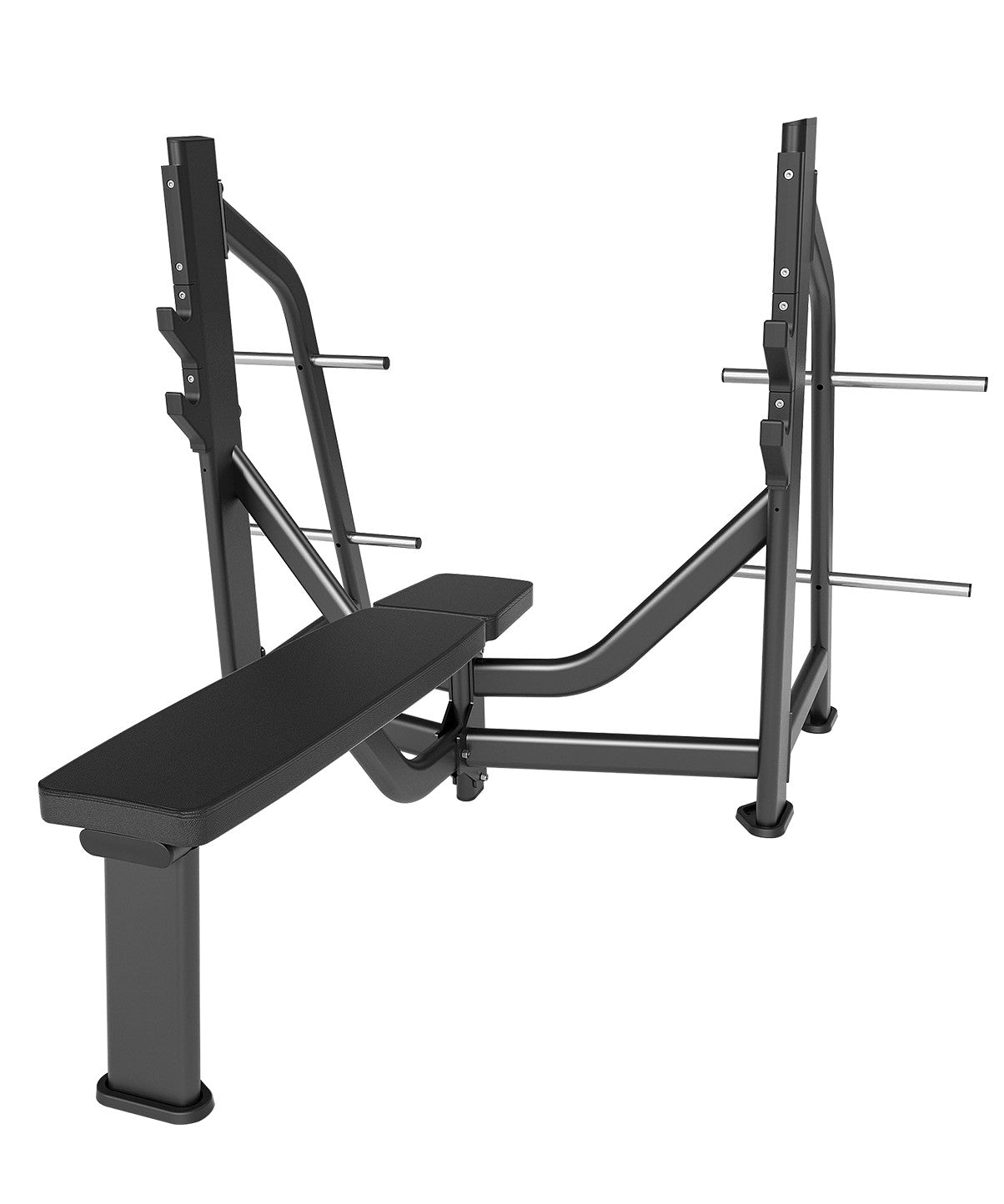 Premium Olympic Flat Bench Press for Weightlifting & Strength Training - Heavy Duty Home Gym Equipment for CrossFit, Powerlifting & Bodybuilding Workouts