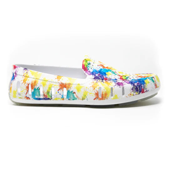 Floafers Paint Splatter Driver Shoes - Slip-Resistant Casual Loafers for Men & Women | Perfect for Driving, Work, and Everyday Comfort