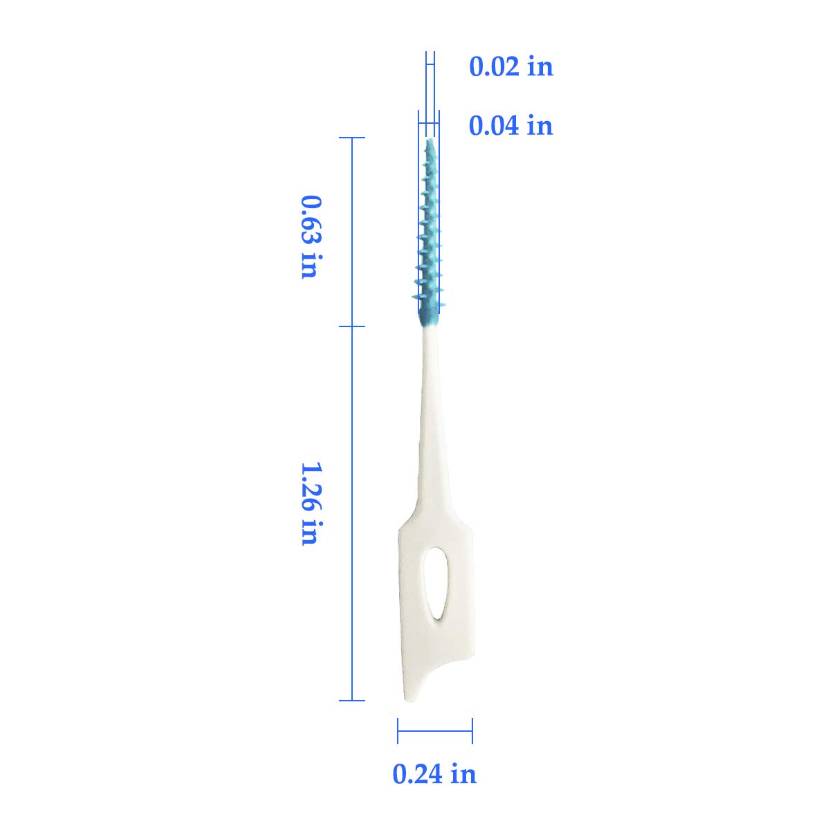 240pcs Soft Rubber Bristles Interdental Brushes - Pointed End for Easy Teeth Gap Cleaning | Perfect for Travel, Home & Office Oral Care