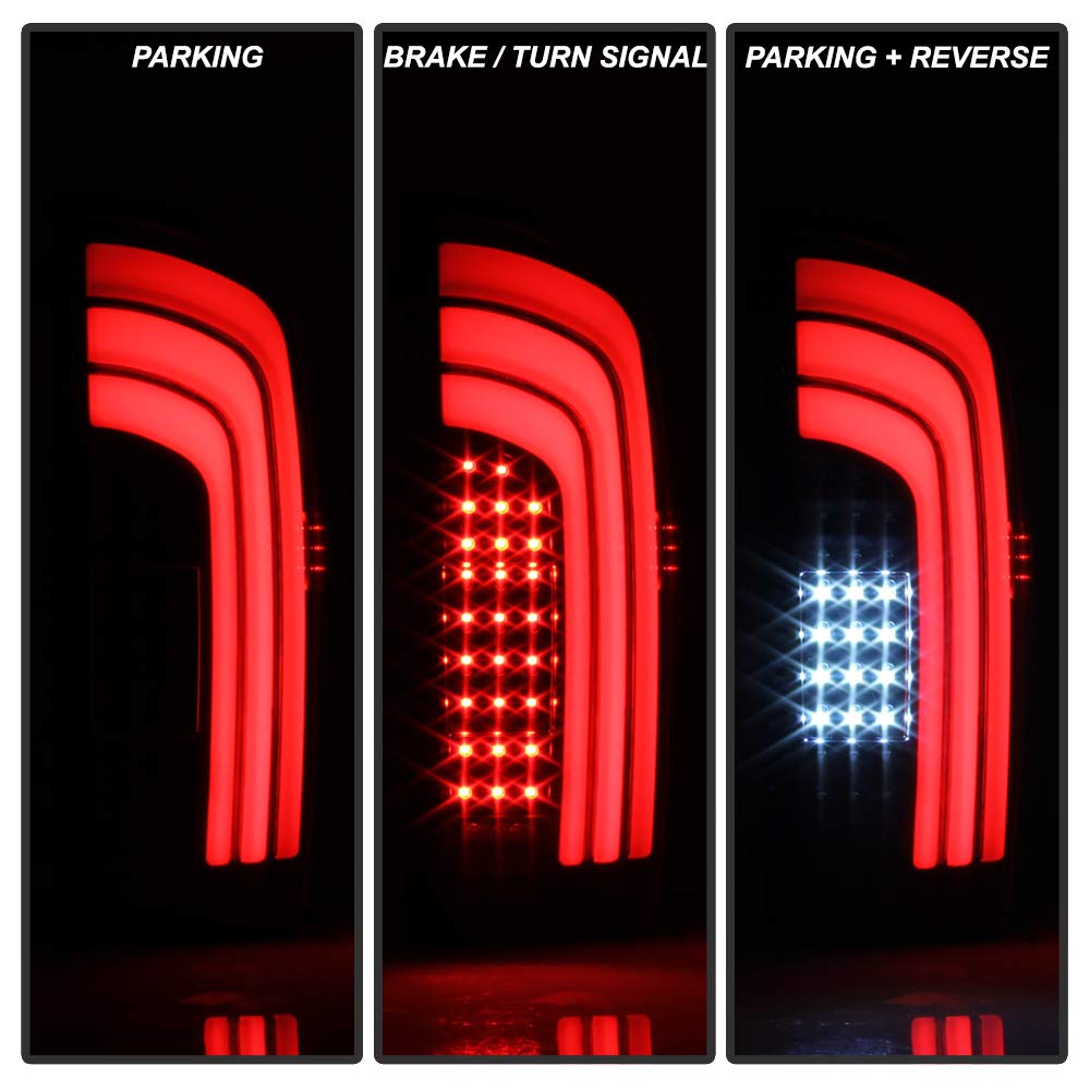 ACANII LED Tail Lights for 2016-2023 Toyota Tacoma - Black Housing Smoked Lens Sequential Turn Signals & Brake Lights - Upgrade Your Truck's Style & Safety (Perfect for Off-Roading & Night Driving)