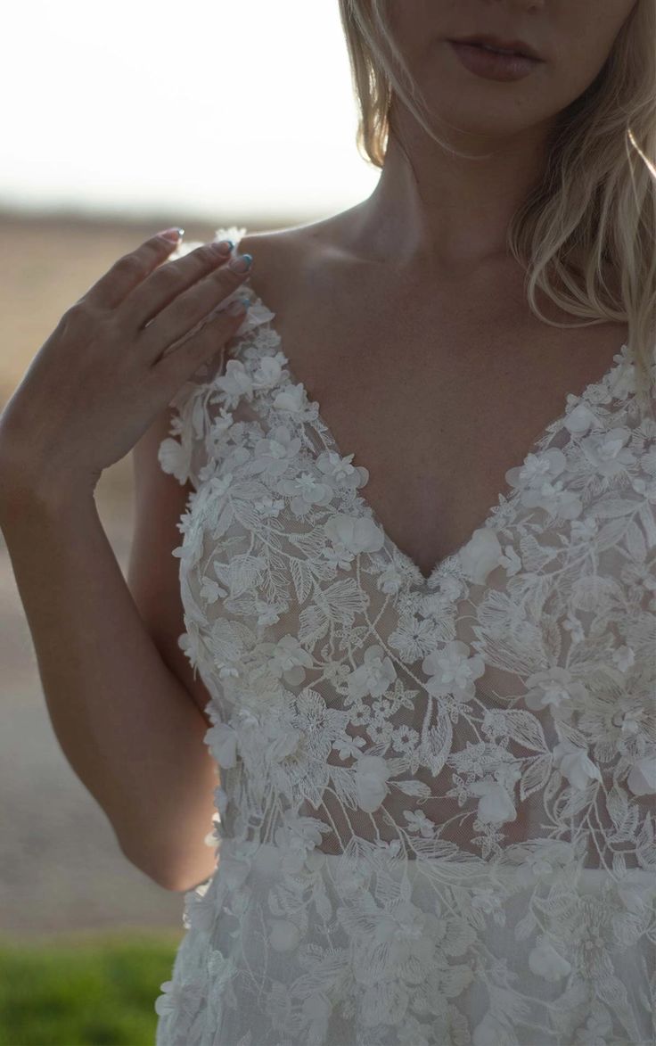 Martina Liana 1447 Wedding Dress - Elegant Lace Bridal Gown for Church Ceremony & Formal Reception
