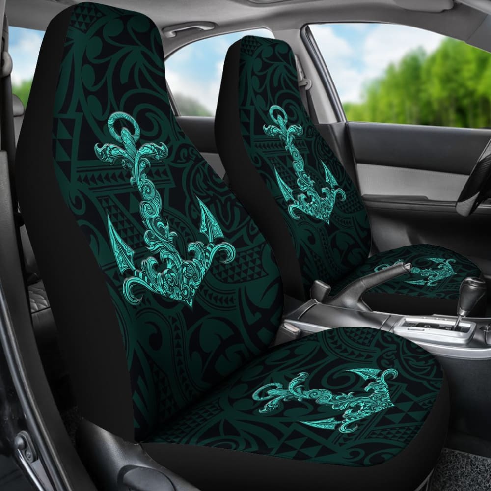 Premium Polyester Tribal Anchor Design Car Seat Covers - Universal Fit for Cars, Trucks & SUVs - Waterproof & Anti-Slip Protection for Road Trips, Daily Commutes & Outdoor Adventures