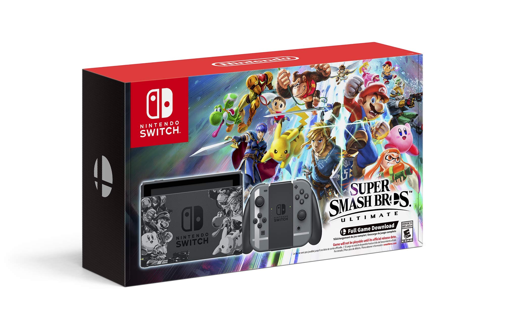 Nintendo Switch Super Smash Bros. Ultimate Edition - Certified Refurbished Console for Gaming, Multiplayer & Travel | Perfect for Home Entertainment & On-the-Go Play