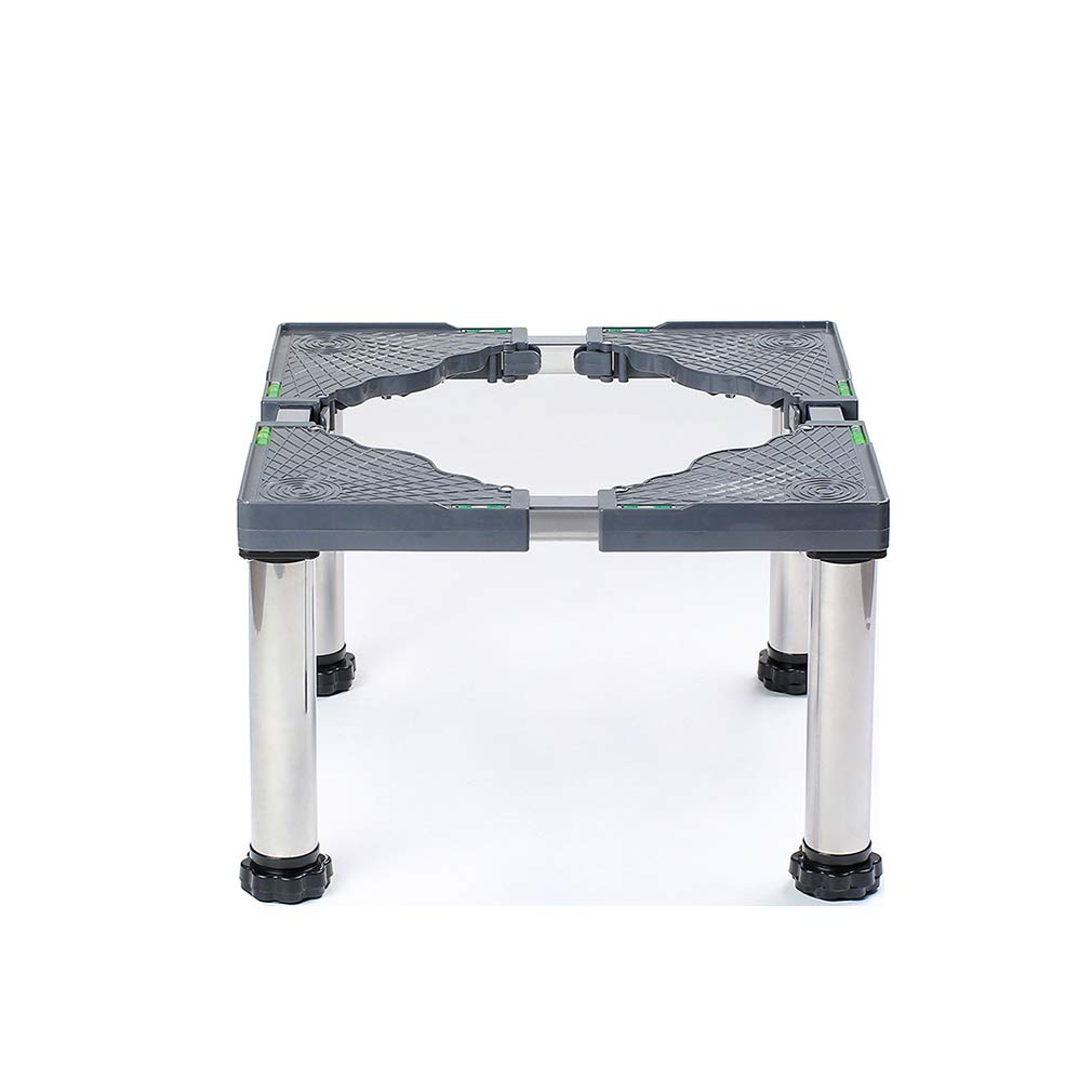 Adjustable 4-Leg Refrigerator Holder Bracket & Washing Machine Base Stand - Extendable Appliance Fridge Stand (29-32cm Height) for Kitchen, Laundry Room & Outdoor Plant Container Storage