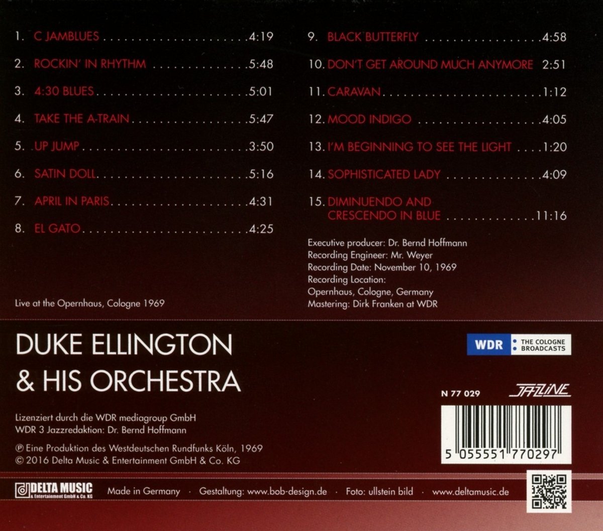 Live at the Opernhaus Cologne 1969 - Rare Opera Performance Recording - Perfect for Classical Music Lovers & Historical Audio Collectors