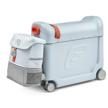 JetKids Travel Bundle - BedBox & Crew Backpack for Kids Airplane Travel, Blue Sky - Perfect for Family Vacations & Long Flights