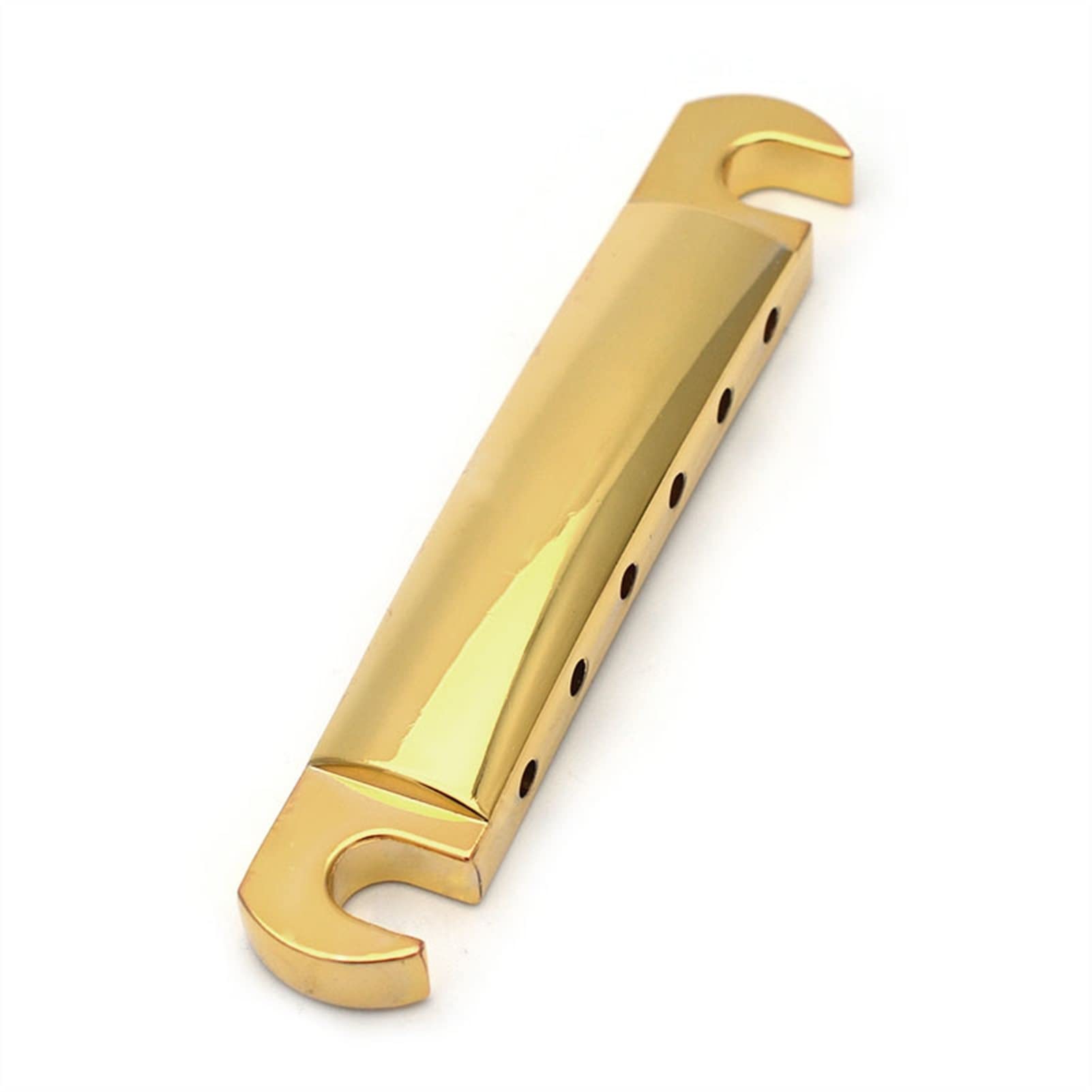 Gold/Black/Chrome 6-String Saddle Tune-O-Matic Bridge for Les Paul Electric Guitar - Premium Replacement Bridge (Gold) - Perfect for Rock, Blues & Studio Recording