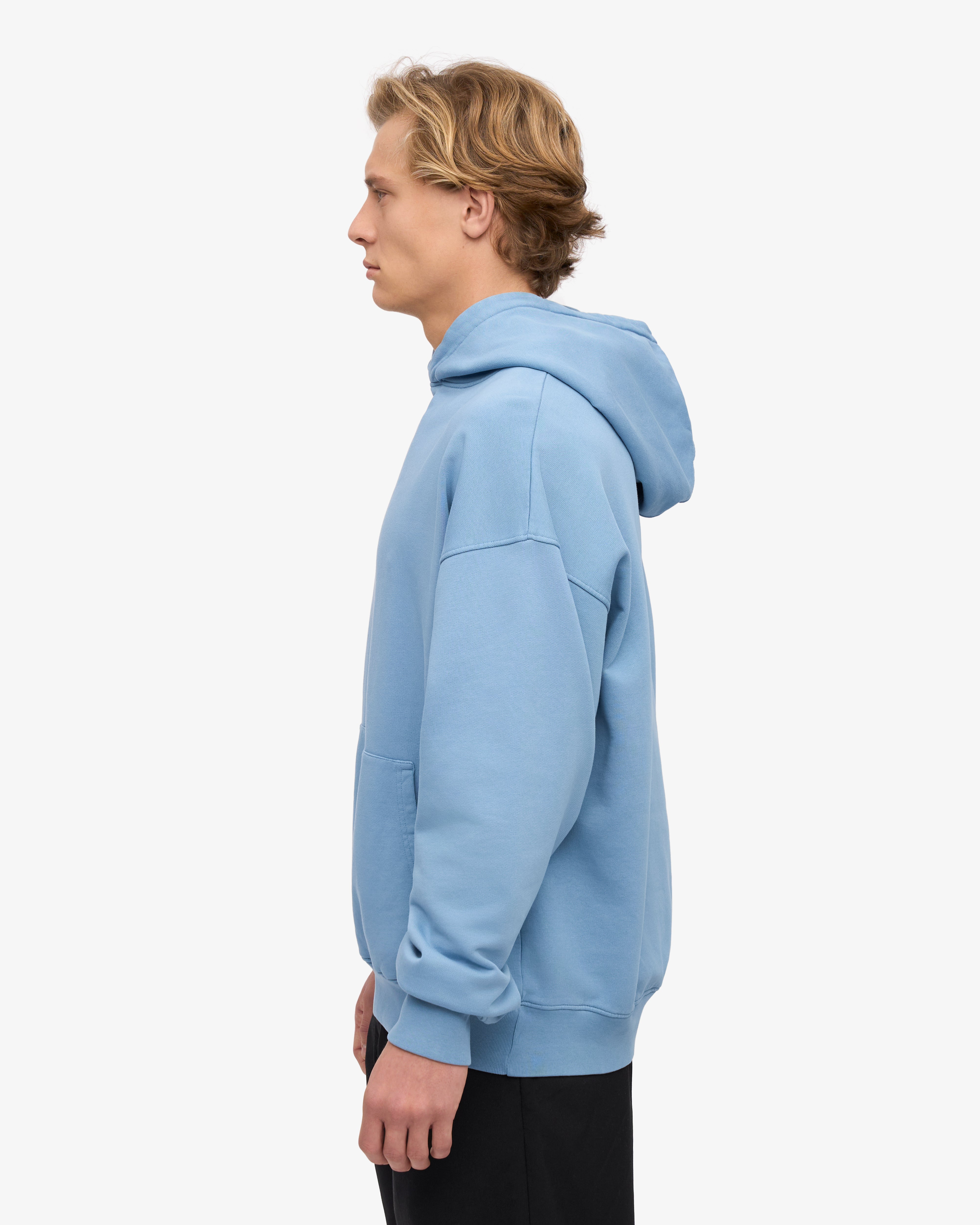 Organic Oversized Hoodie - Seaside Blue - Cozy & Stylish Unisex Pullover for Casual Wear, Loungewear & Outdoor Activities