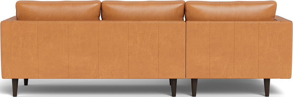Ladybird 102 Genuine Leather Left Chaise Sectional Sofa - Modern L-Shaped Couch for Living Room, Home Theater & Lounge Areas