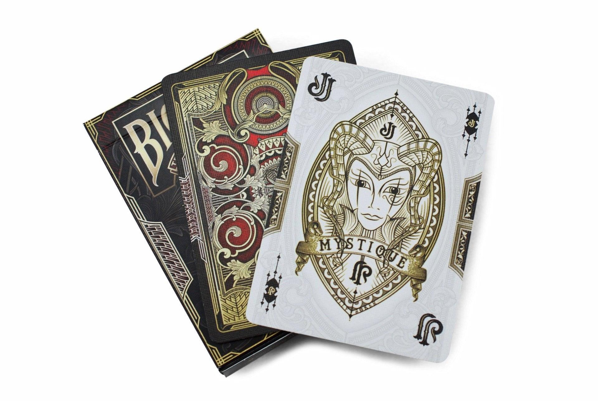Bicycle® Mystique Playing Cards - Premium Poker Cards for Magic Tricks, Cardistry & Game Nights - Perfect for Professional Magicians, Card Players & Collectors