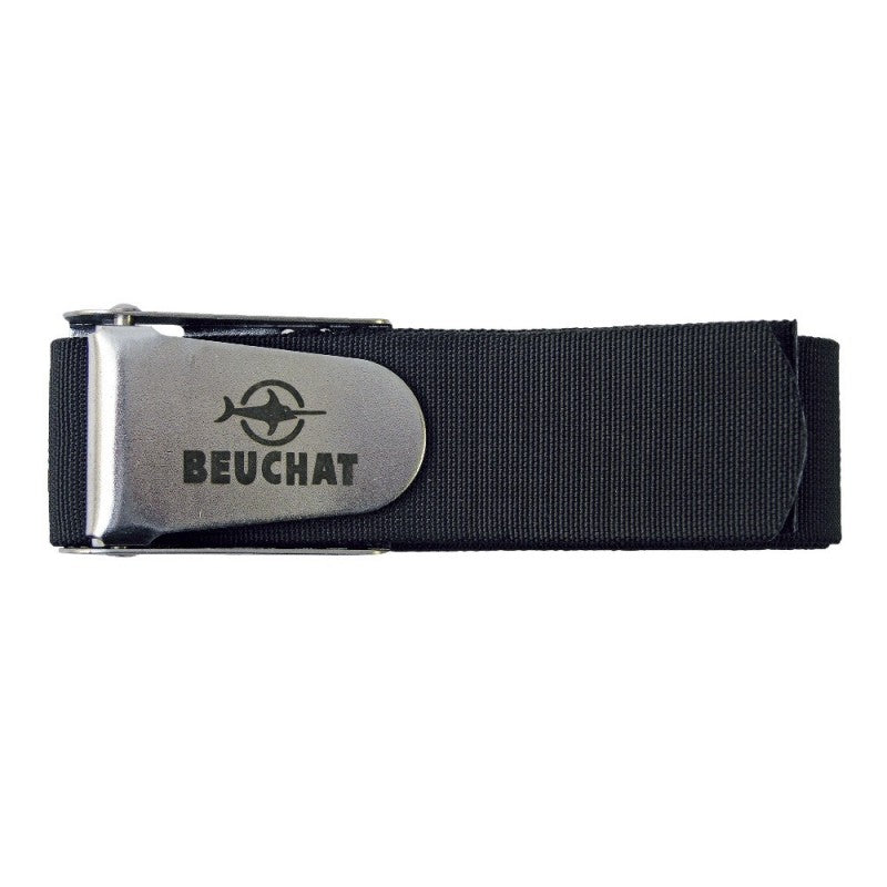 Beuchat SS US Diving Buckle Nylon Belt for Scuba Gear - Adjustable Waist Strap for Wetsuits & Dive Equipment | Perfect for Underwater Adventures & Water Sports