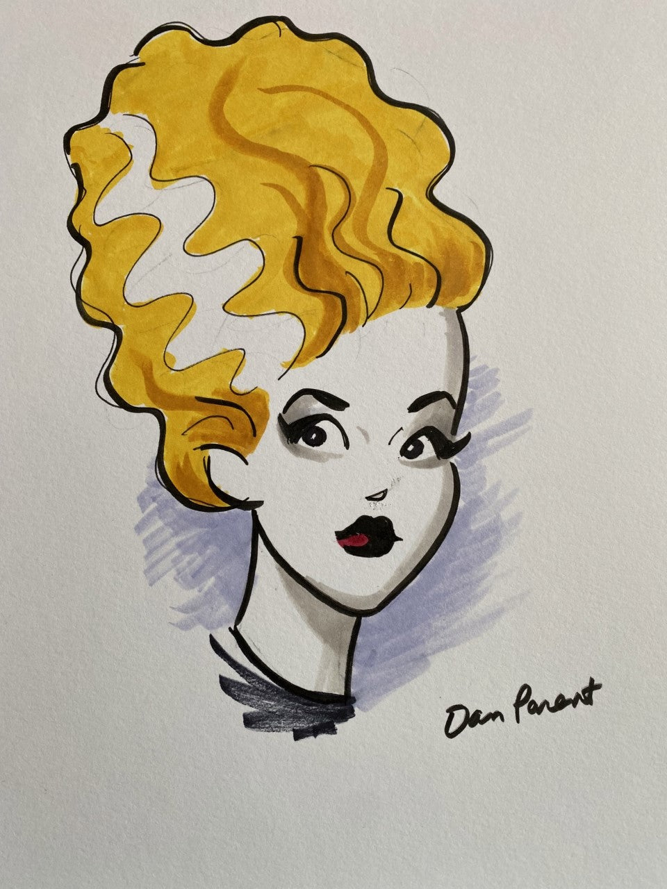 Dan Parent Original Halloween Custom Drawings - Handmade Spooky Art for Home Decor, Party Favors & Gift Giving