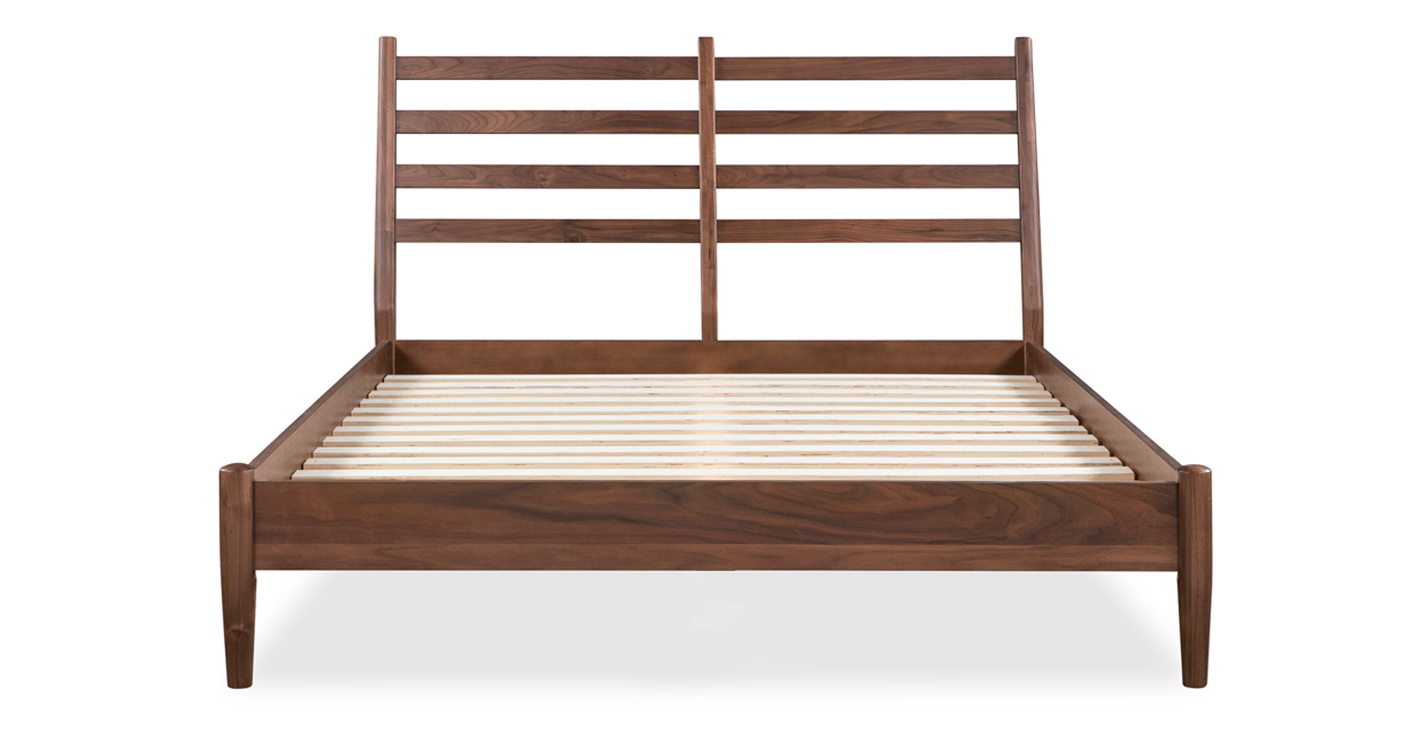 Luxury Truro Bed Frame with Premium Leather Cushions - Queen Size Modern Platform Bed for Master Bedroom, Guest Room & Home Decor