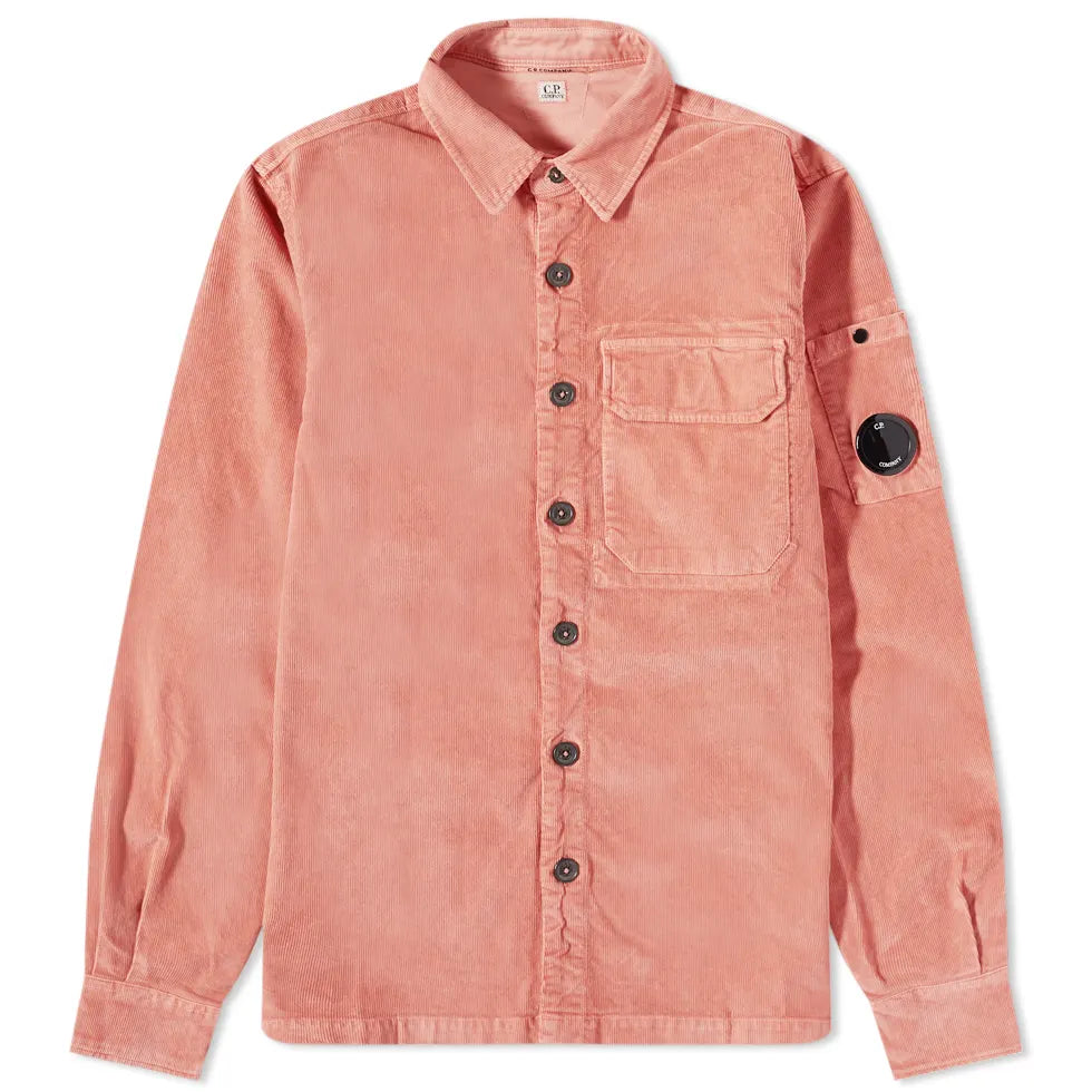 CP Company Corduroy Lens Overshirt Jacket - Men's Vintage Streetwear Fashion for Urban Style & Outdoor Adventures