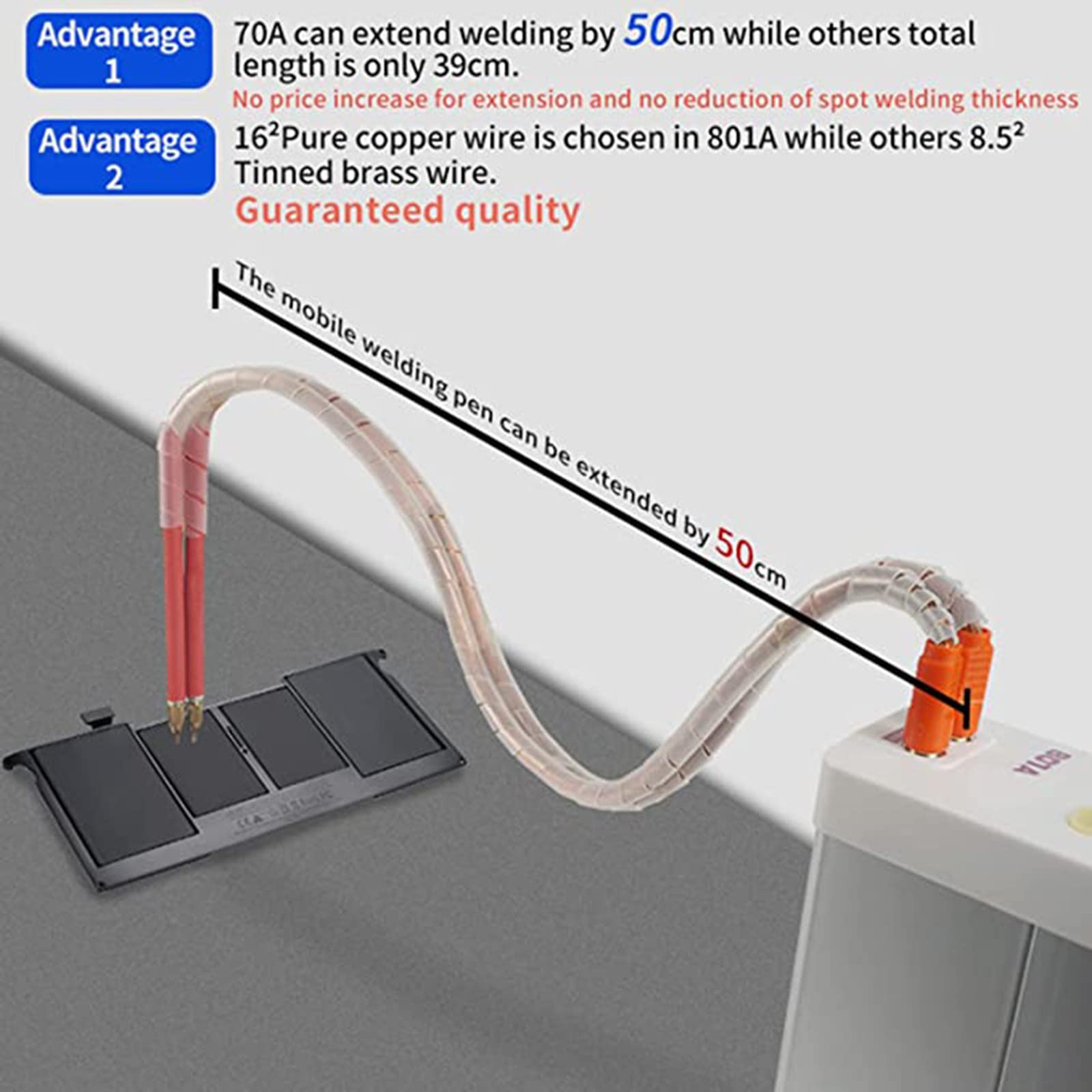 High Power 11.6kW Solid Battery Spot Welder - 70A Pulse Welder with Storage Capacitors for 18650 & 14500 Lithium Battery Packs | DIY Battery Repair, E-Bike & Power Tool Battery Making