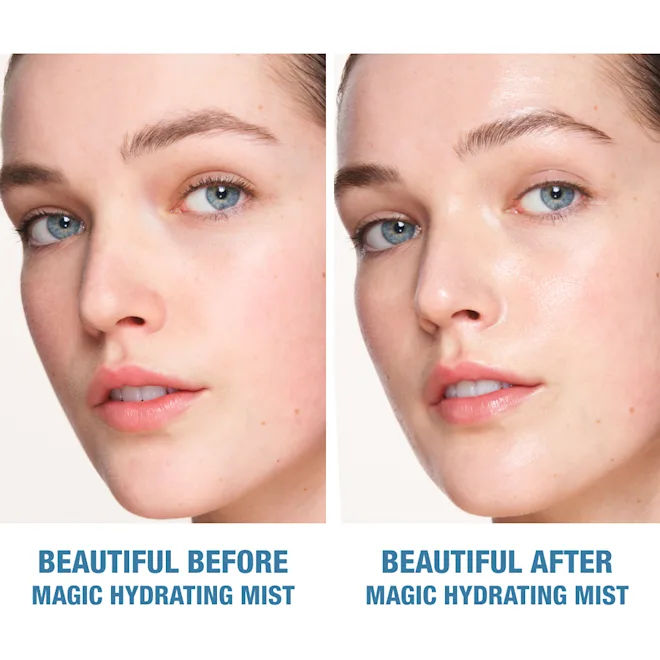 Charlotte's Magic Hydrator Mist - Rose Water Facial Spray for Glowing Skin | Hydrating & Refreshing Face Mist for Dry, Sensitive Skin | Perfect for Travel, Gym & Daily Skincare Routine