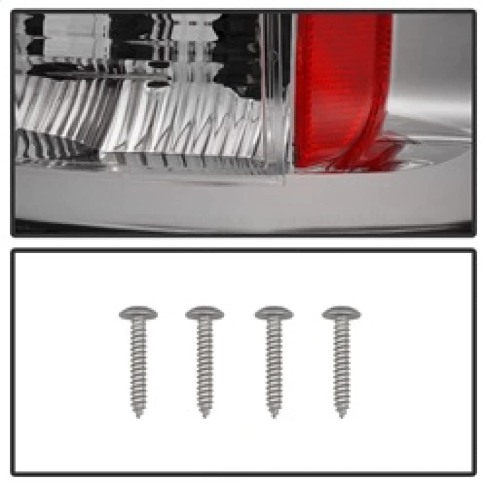 Spyder LED Tail Lights for Dodge Ram 1500 (2007-2008) & Ram 2500/3500 (2006-2009) - Chrome Housing - Upgrade Your Truck's Style & Visibility for Night Driving & Towing