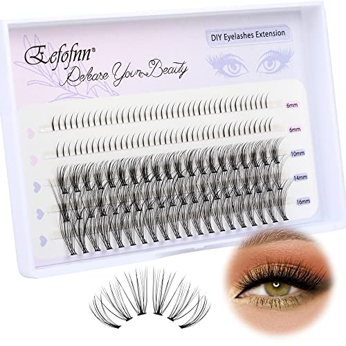 DIY Eyelash Extension Clusters - 0.07mm Wispy C Curl Faux Mink Lashes (10-16mm Mixed Length) - 140pcs Reusable Individual Lashes with Bottom Lashes for Natural Look | Perfect for Daily Wear, Special Occasions & Professional Makeup Artists