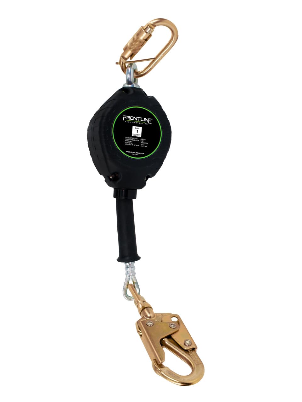 Frontline RPG20' Fall Protection Cable SRL with Steel Snap Hook | 3/16