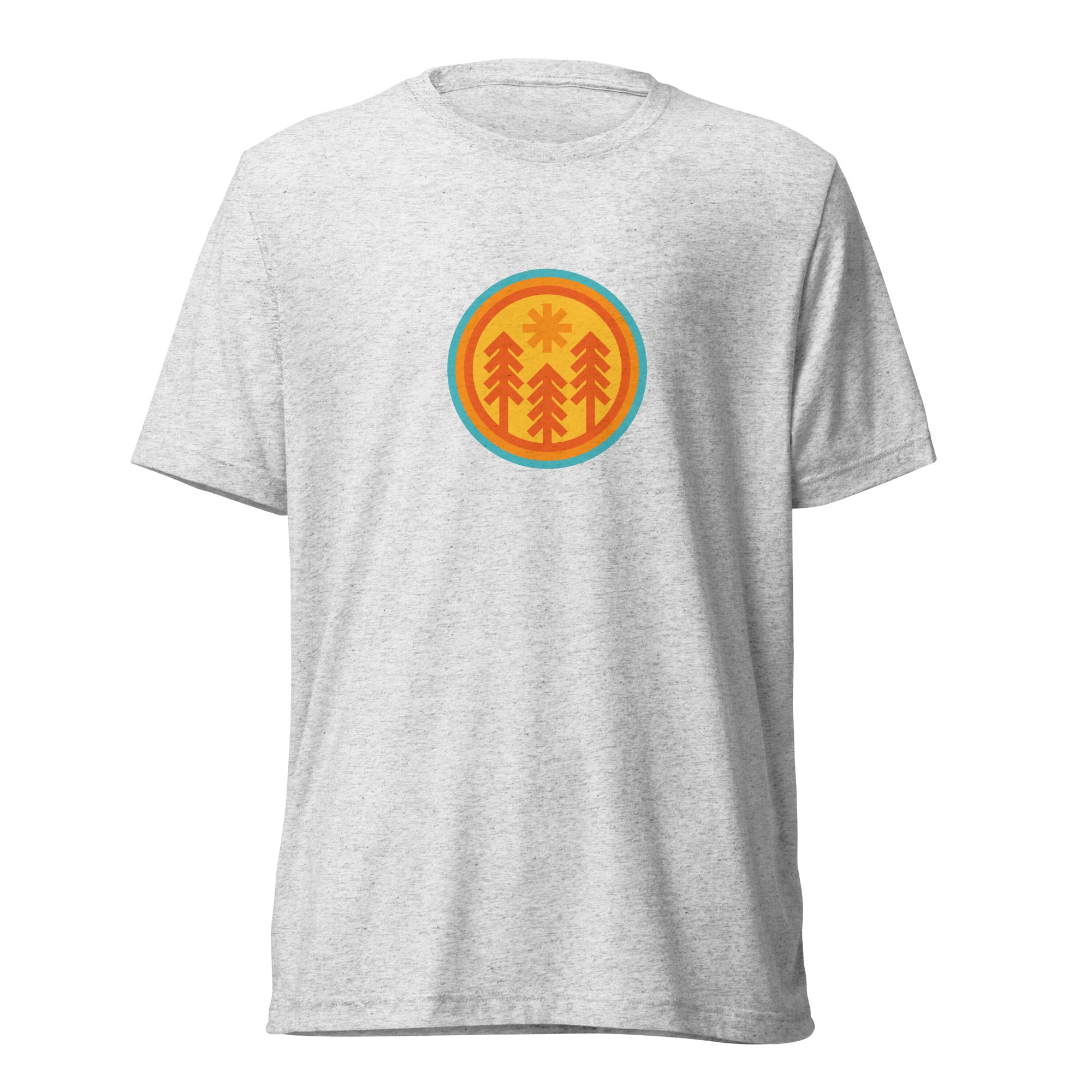 Forest Sun Graphic T-Shirt for Men - Soft Cotton Short Sleeve Tee with Nature Print | Casual Wear, Outdoor Activities, Street Style Fashion