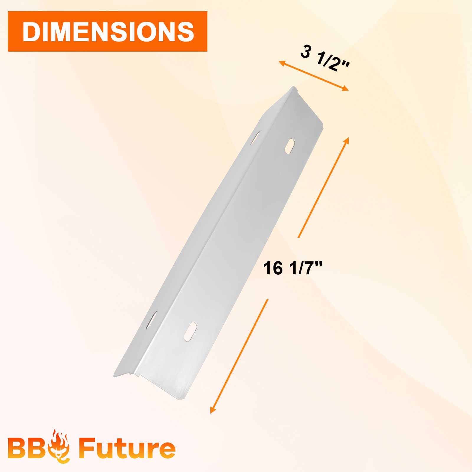 MixRBBQ Stainless Steel 7-Piece Heat Plates & 4-Piece Burner Replacement Kit for Prestige 500 & Napoleon Rogue Series Grills - Perfect for Backyard BBQs, Camping & Outdoor Cooking