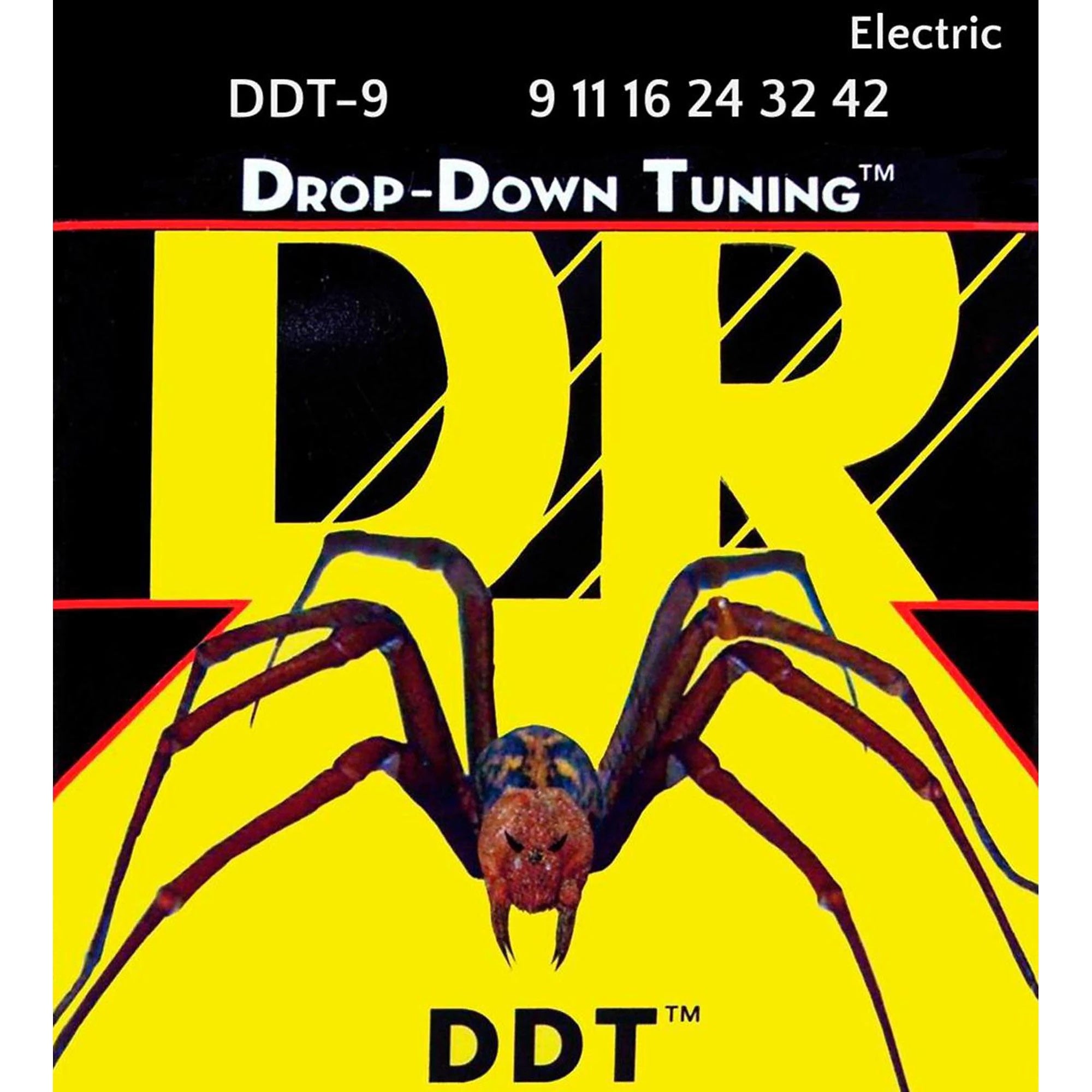 DR Strings Drop Down Tuning Lite Electric Guitar Strings (9-42 Gauge) - Perfect for Rock, Metal & Drop Tuning Performances
