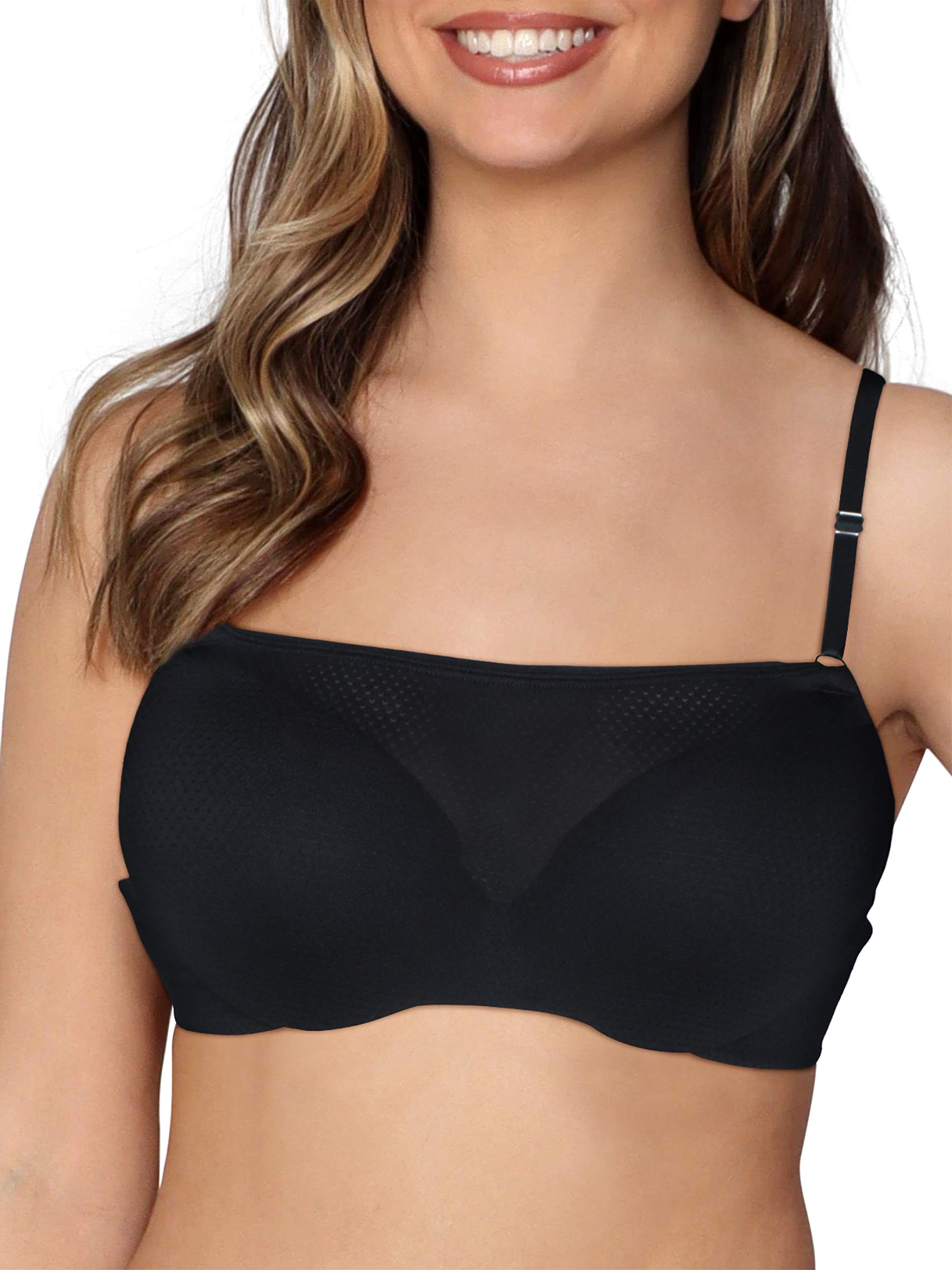 Fruit of the Loom Women's Comfortable Breathable Cami Bra with Adjustable Convertible Straps - Perfect for Everyday Wear, Yoga & Layering Under Clothes