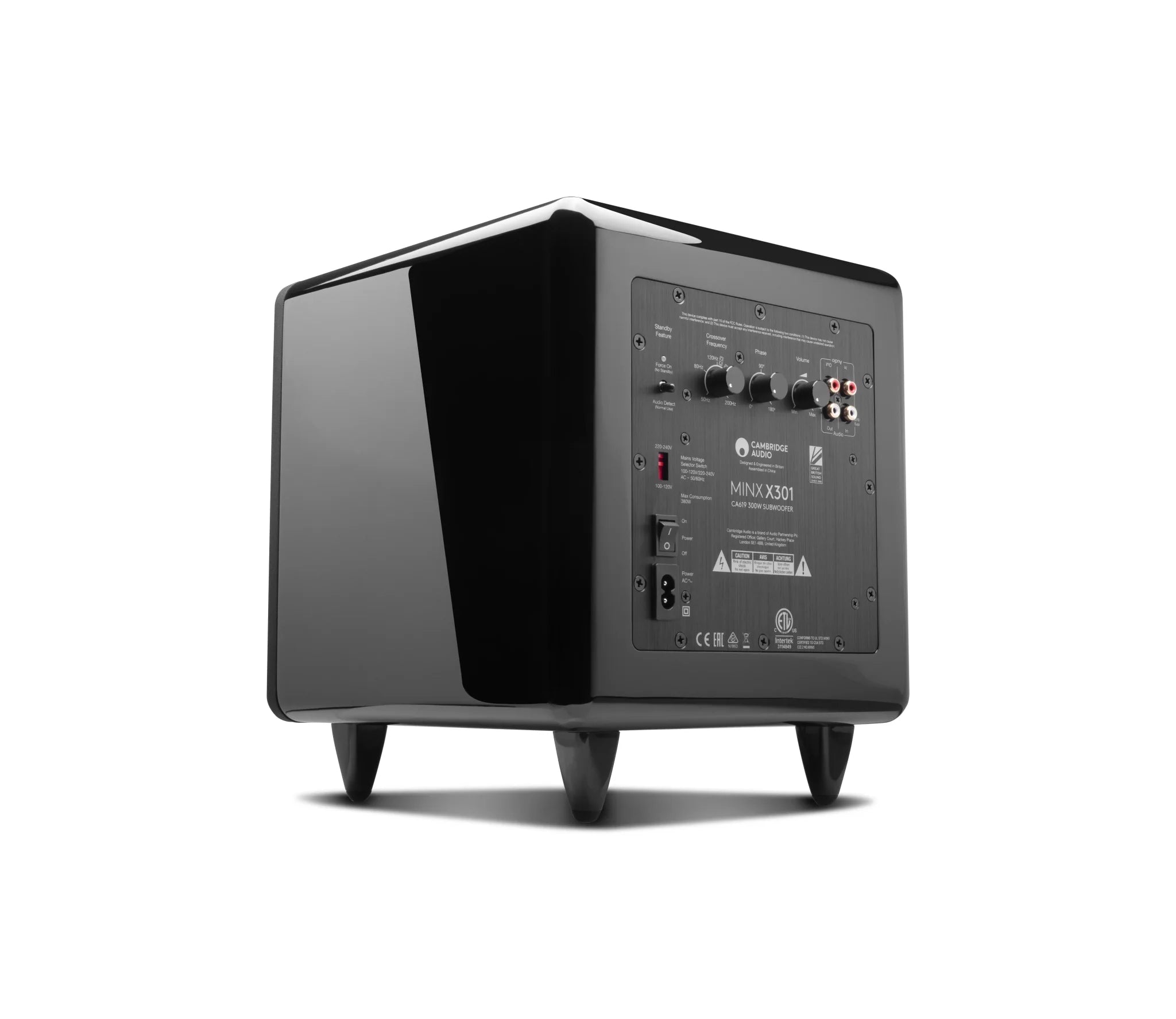Cambridge Audio MINX X301 Compact Powered Subwoofer - High-Performance Bass for Home Theater & Music Systems | Perfect for Small Spaces & Immersive Audio Experience