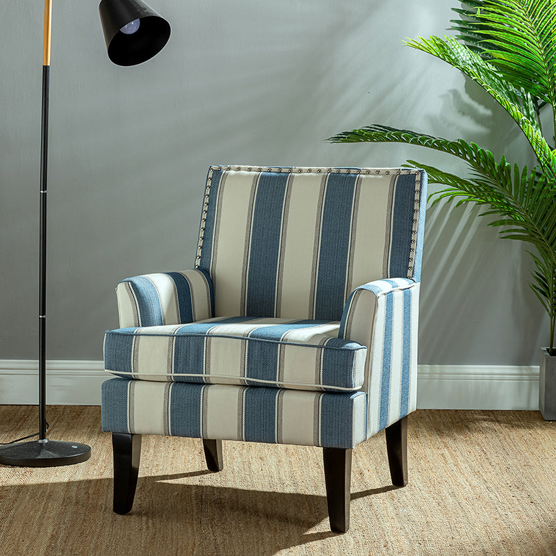Bradley Armchair - Modern Accent Chair for Living Room, Bedroom & Office - Comfortable Upholstered Lounge Chair with Sturdy Wooden Legs - Perfect for Relaxing, Reading & Decorating Your Home