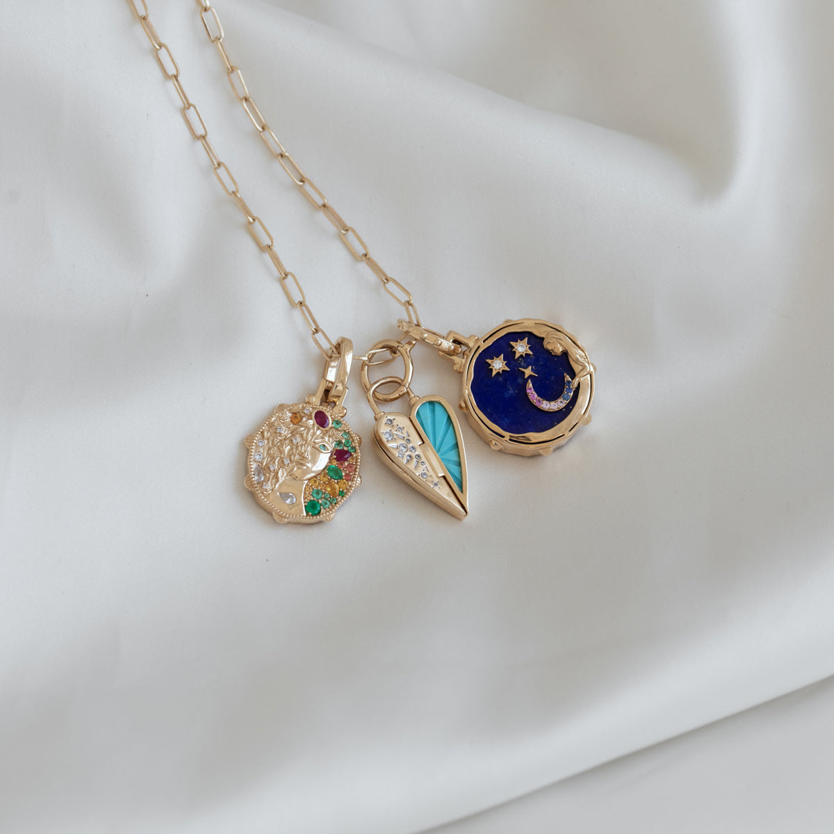 Night & Day Pendant Necklace - Elegant Two-Tone Jewelry for Women - Perfect for Date Nights & Office Wear