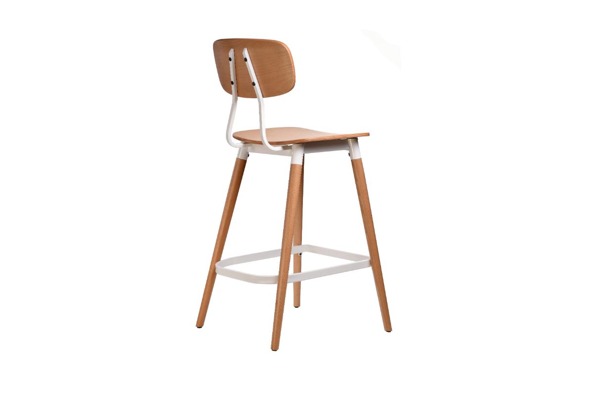 Felix Bar Stool with Plywood Seat - 740mm/29