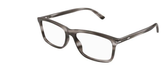 Gucci GG14470 003 Havana Clear Rectangular Men's Eyeglasses - Stylish Designer Frames for Men | Perfect for Work, Driving & Everyday Wear