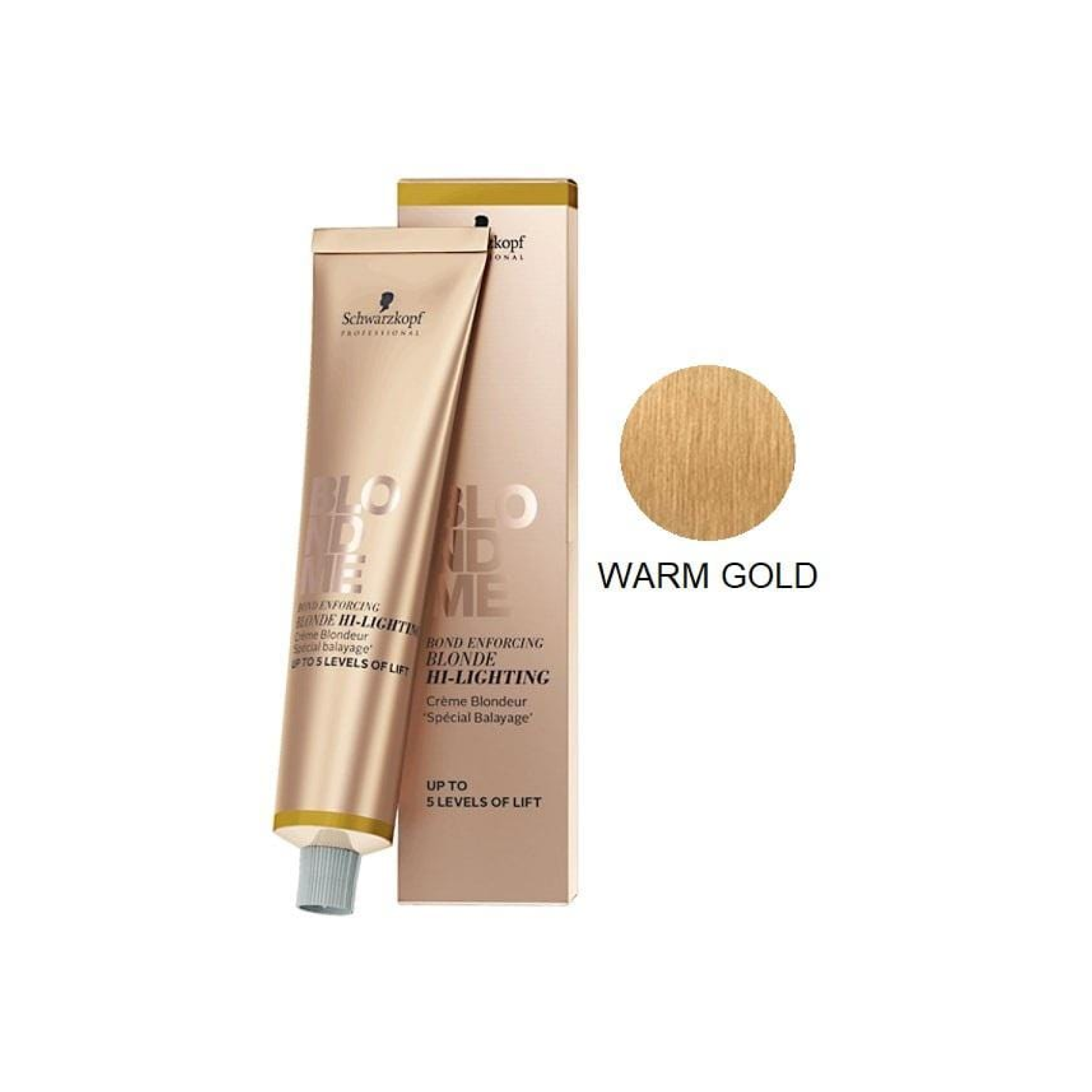 BlondMe Hi-Light H Warm Gold Hair Lightener - Professional Salon-Grade Bleaching Powder for Blonde Highlights & Balayage - Perfect for At-Home & Salon Use