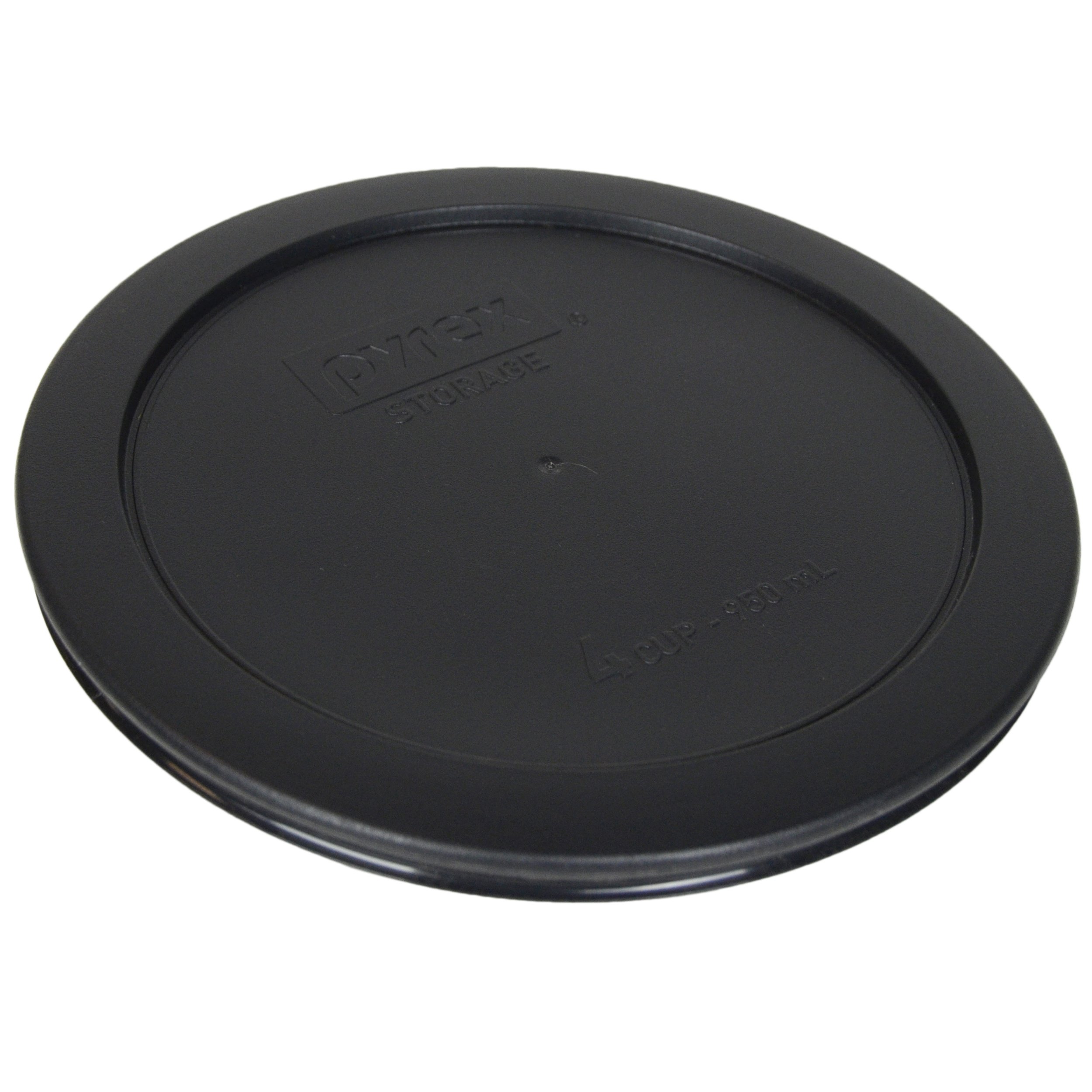 Pyrex 7201-PC 6-Piece Round Plastic Food Storage Lids Set - 2 Purple, 2 Black & 2 Edamame Green | BPA-Free | Made in USA | Perfect for Meal Prep, Leftovers & Refrigerator Organization