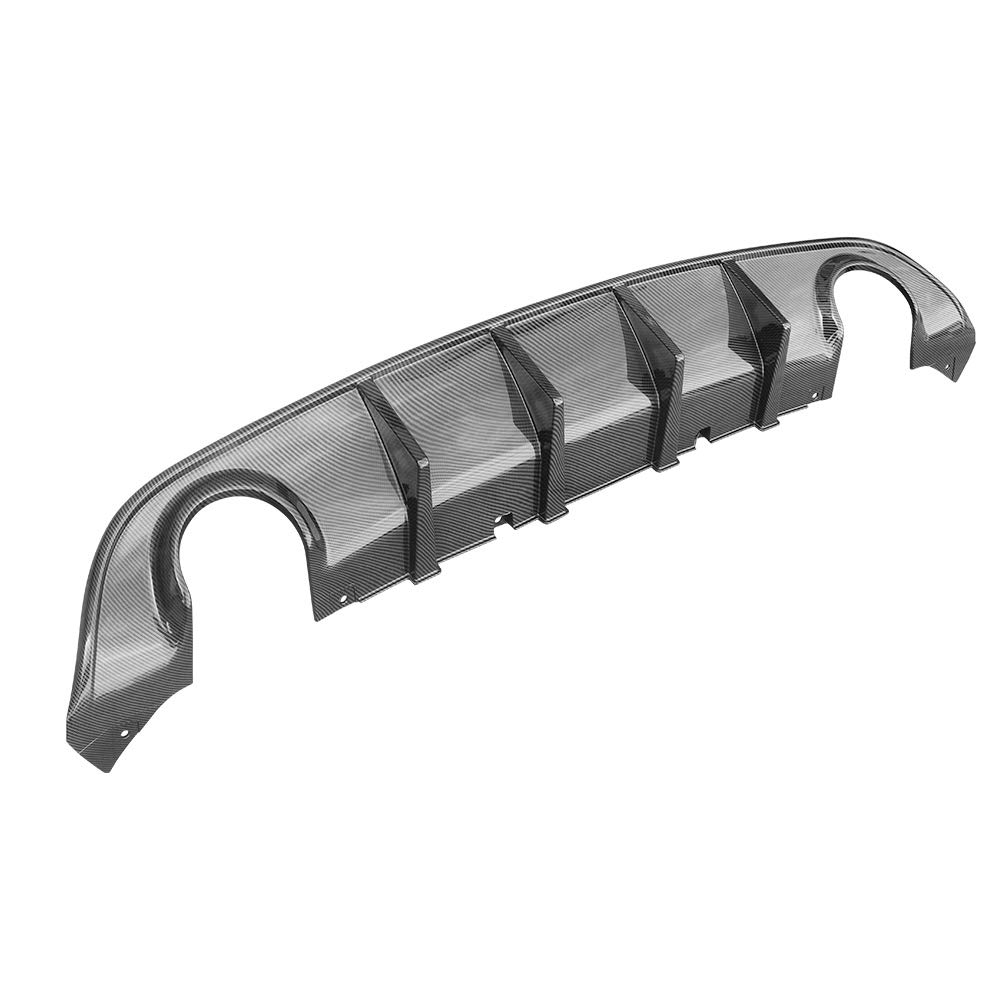 FREEMOTOR802 Rear Bumper Diffuser for 2015-2023 Dodge Charger SRT | V3 Style Carbon Fiber Print PP Spoiler | Perfect for Car Upgrades & Performance Enhancement